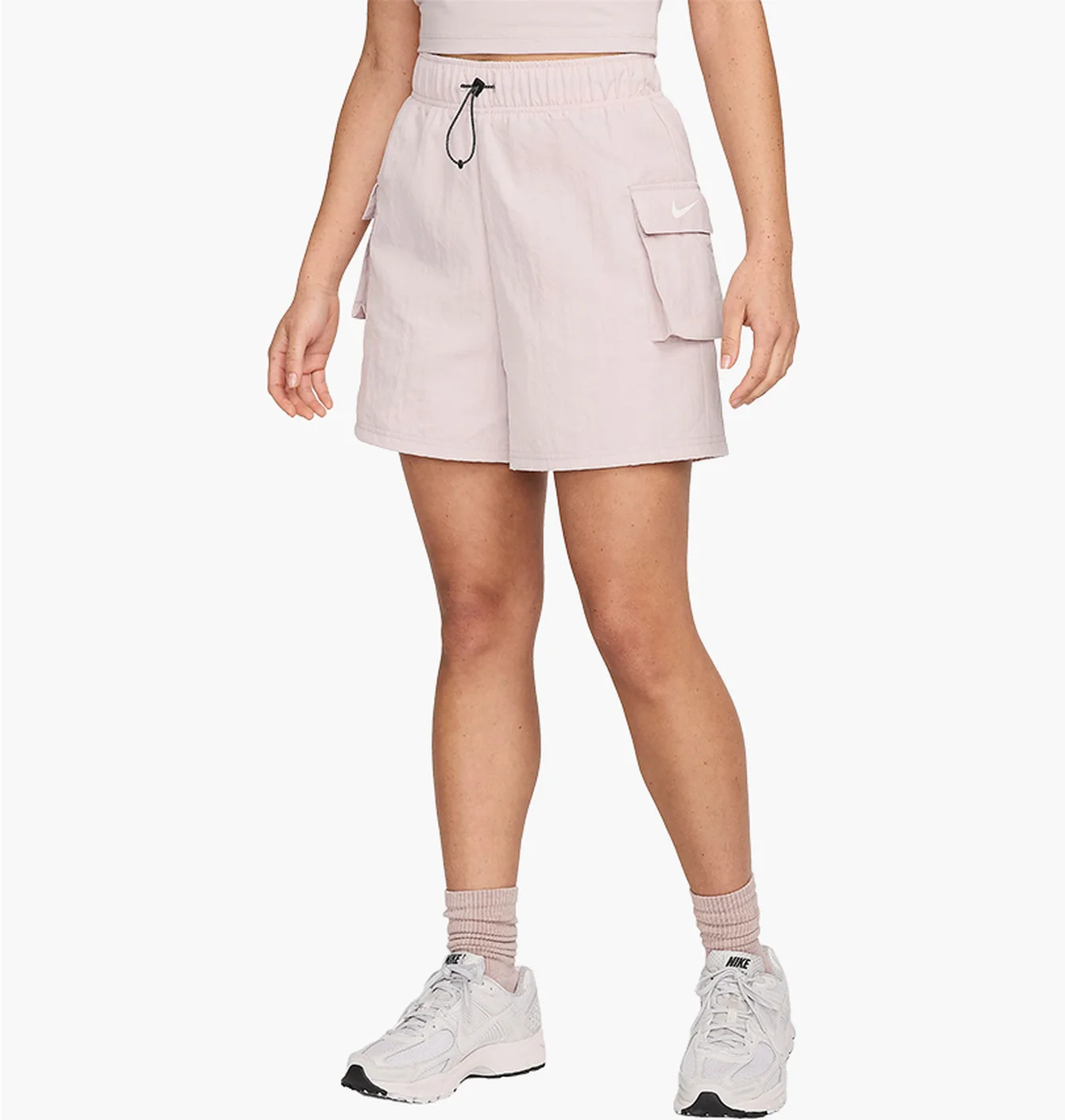 Шорти жіночі Nike Sportswear Essential Woven High-Rise Shorts Beige DM6247-019