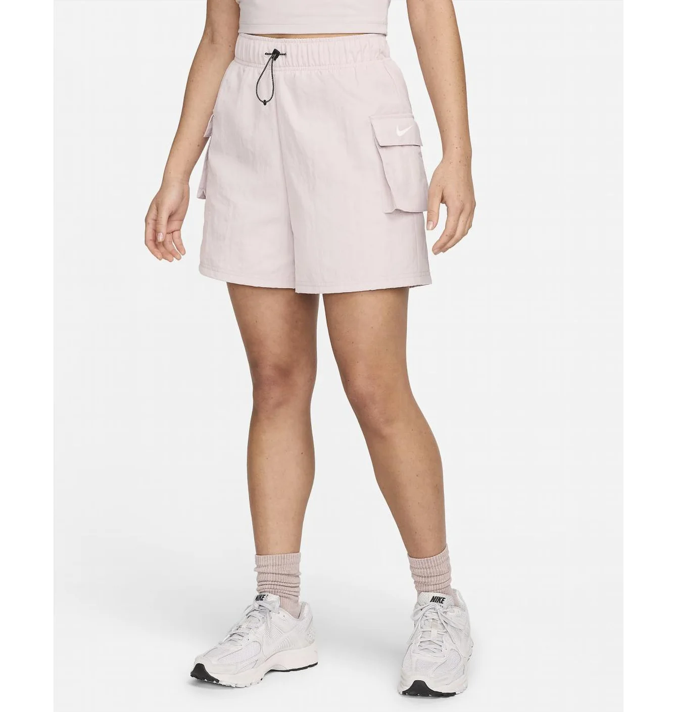 Шорти жіночі Nike Sportswear Essential Woven High-Rise Shorts Beige DM6247-019