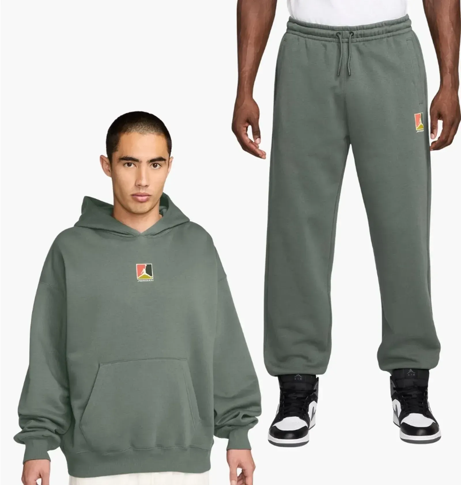 Спортивний костюм чоловічий Jordan Brooklyn Graphic Olive (HV0544-351__HV0546-351)