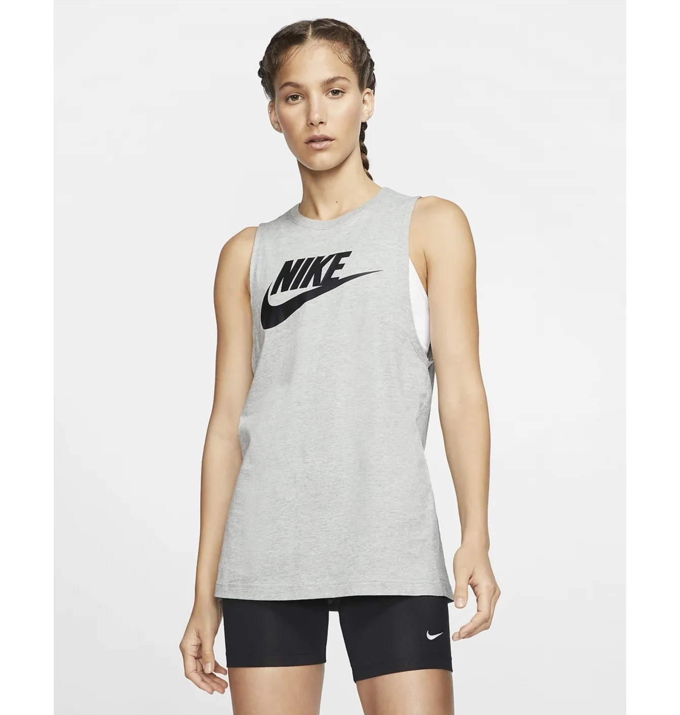 Майка жіноча Nike Womens Muscle Tank Grey CW2206-063