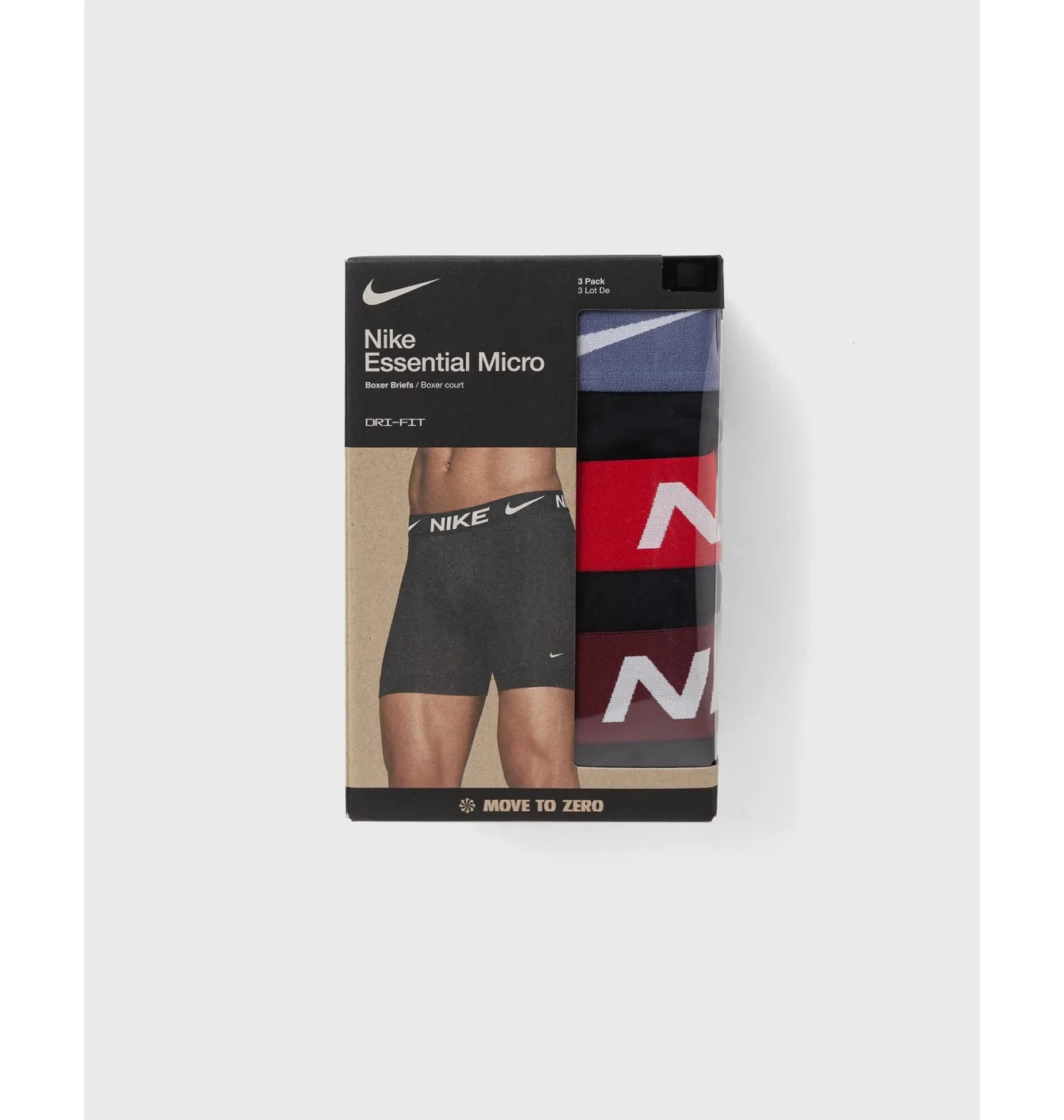 Труси чоловічі Nike Dri-Fit (3 шт) Black 0000KE1157-031