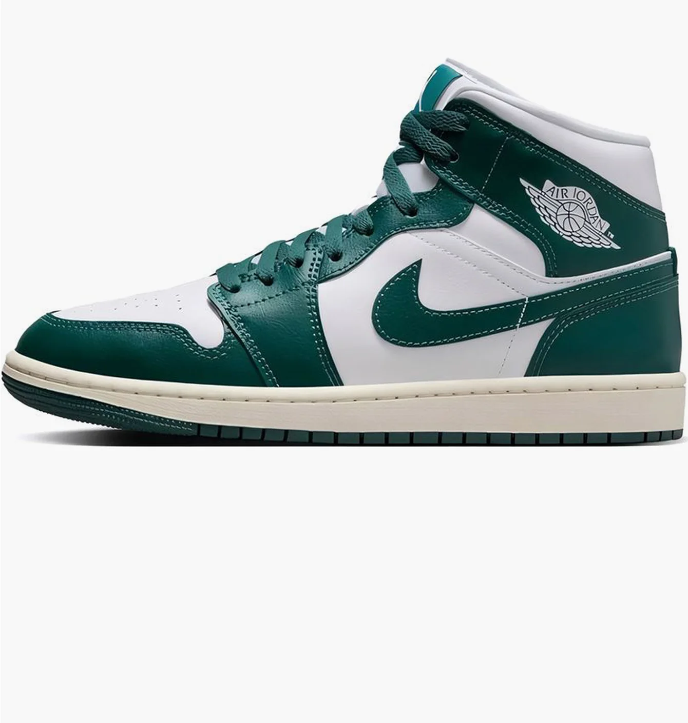 Кросівки жіночі Air Jordan 1 Mid White/Green BQ6472-133