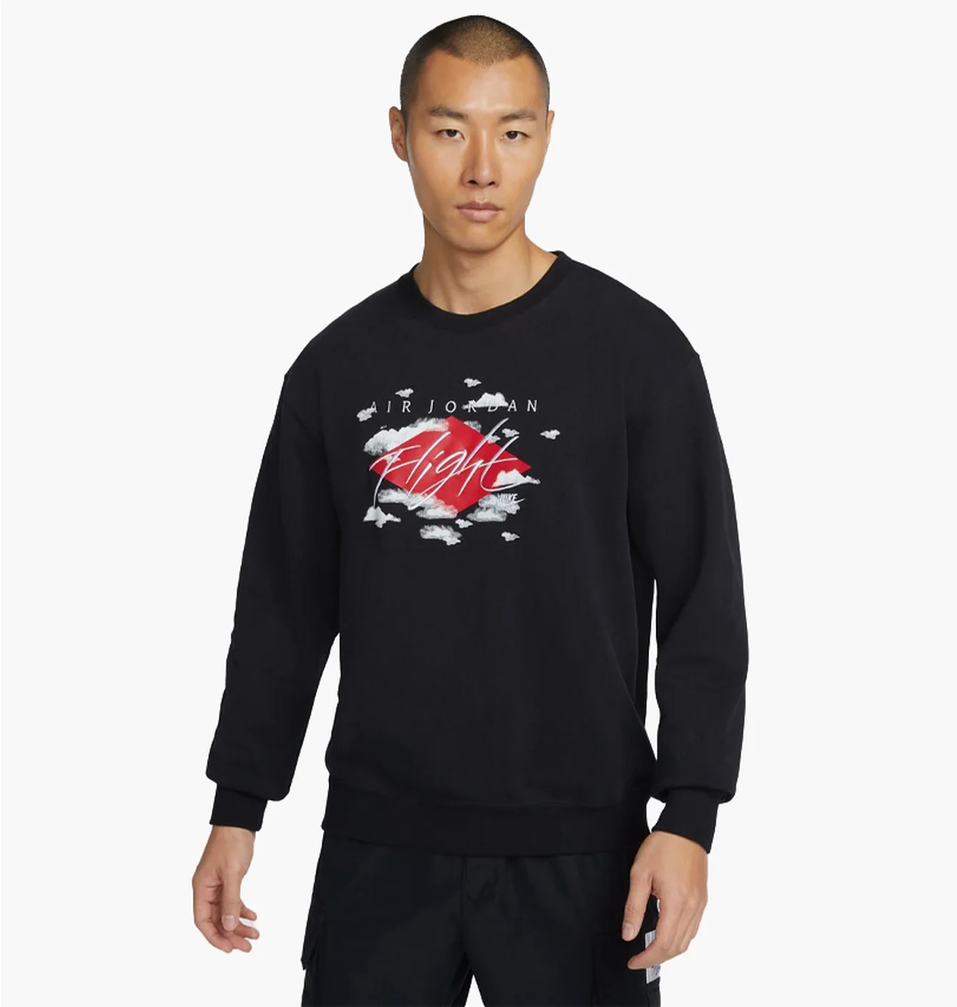 Світшот чоловічий Air Jordan M J Ess Stmt Flc Gfx Crew Black Dh9035-010