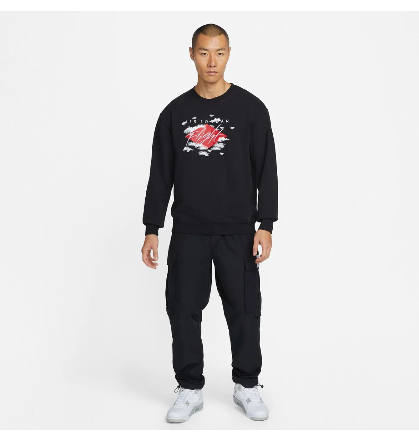 Світшот чоловічий Air Jordan M J Ess Stmt Flc Gfx Crew Black Dh9035-010