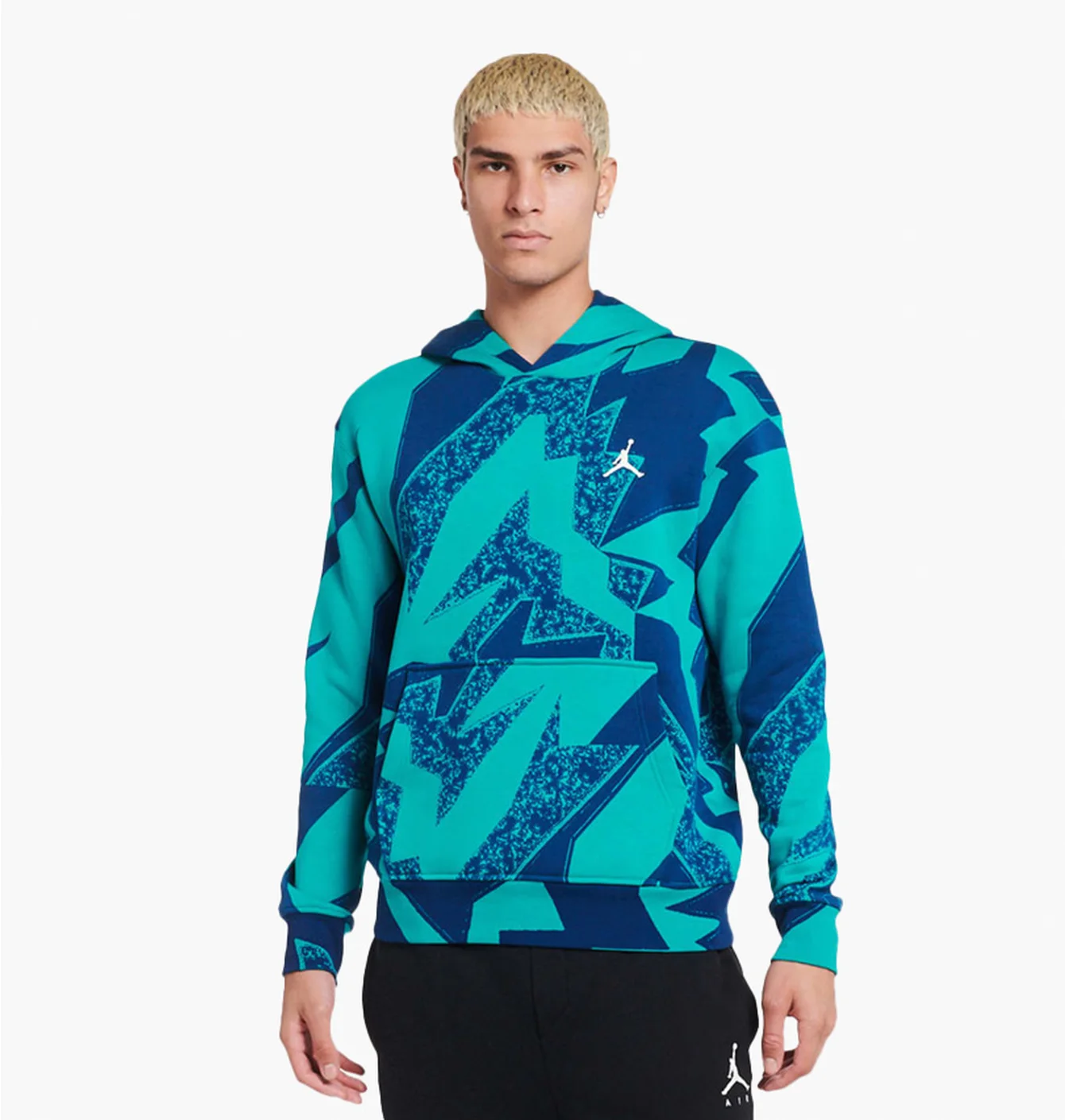Худі чоловіче Air Jordan Essential Aop Fleece Pullover Hoodie Blue/Turquoise Dq7507-322
