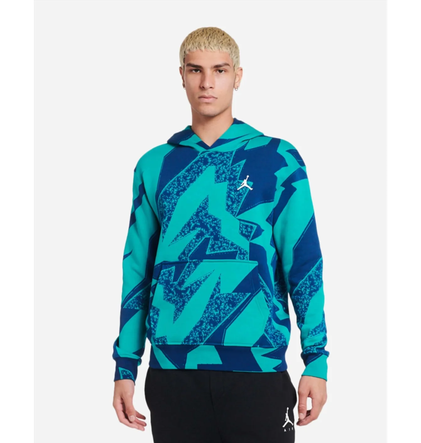 Худі чоловіче Air Jordan Essential Aop Fleece Pullover Hoodie Blue/Turquoise Dq7507-322