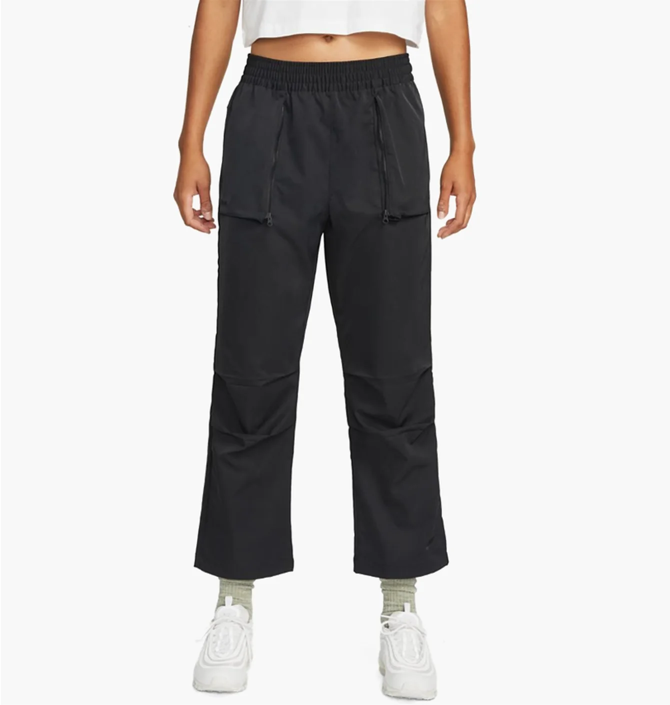 Штани жіночі Nike Sportswear Dri-Fit Tech Pack Mid-Rise Woven Pants Black DQ6659-010