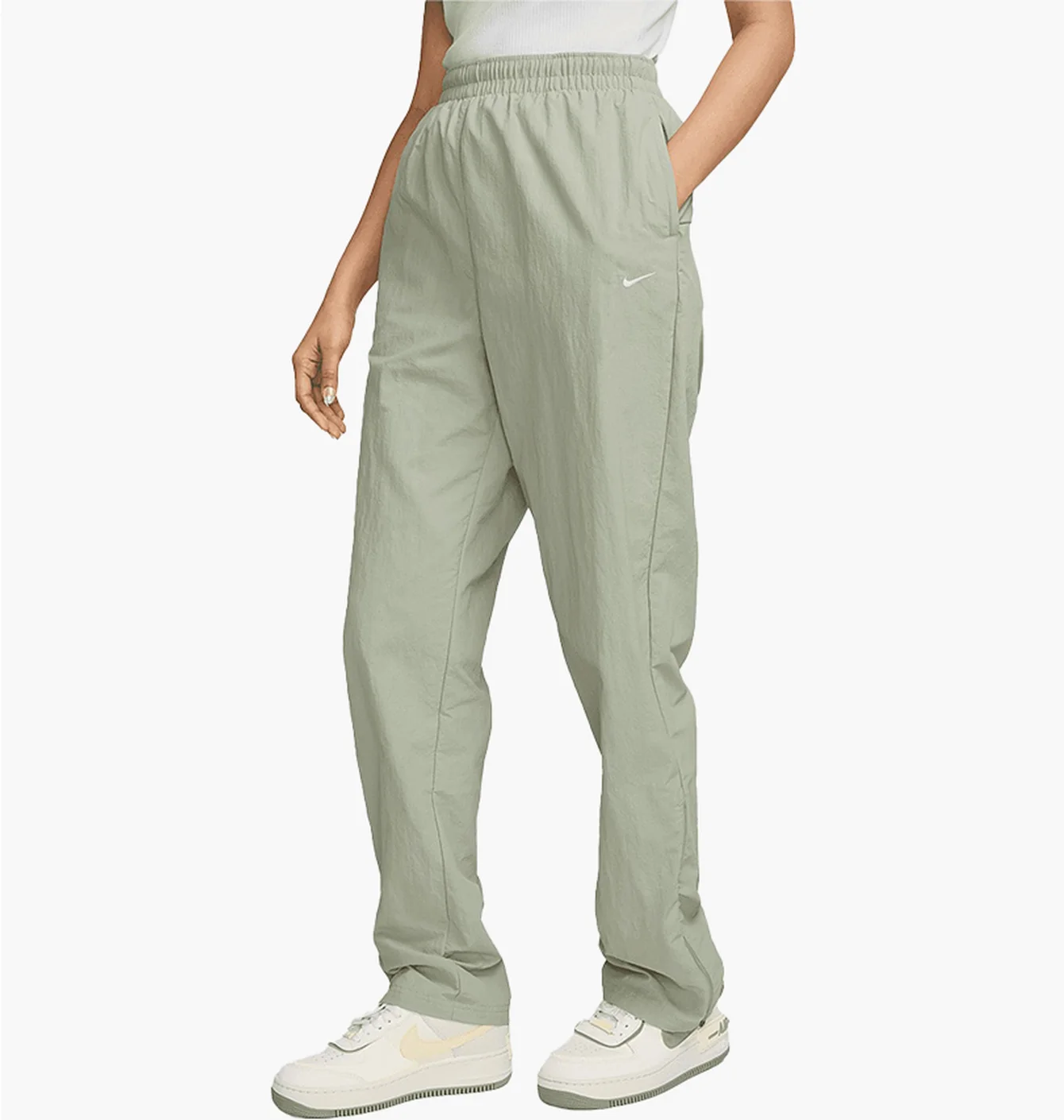 Штани жіночі Nike Sportswear Essential Open-Hem Zip Pants Grey FV7638-370