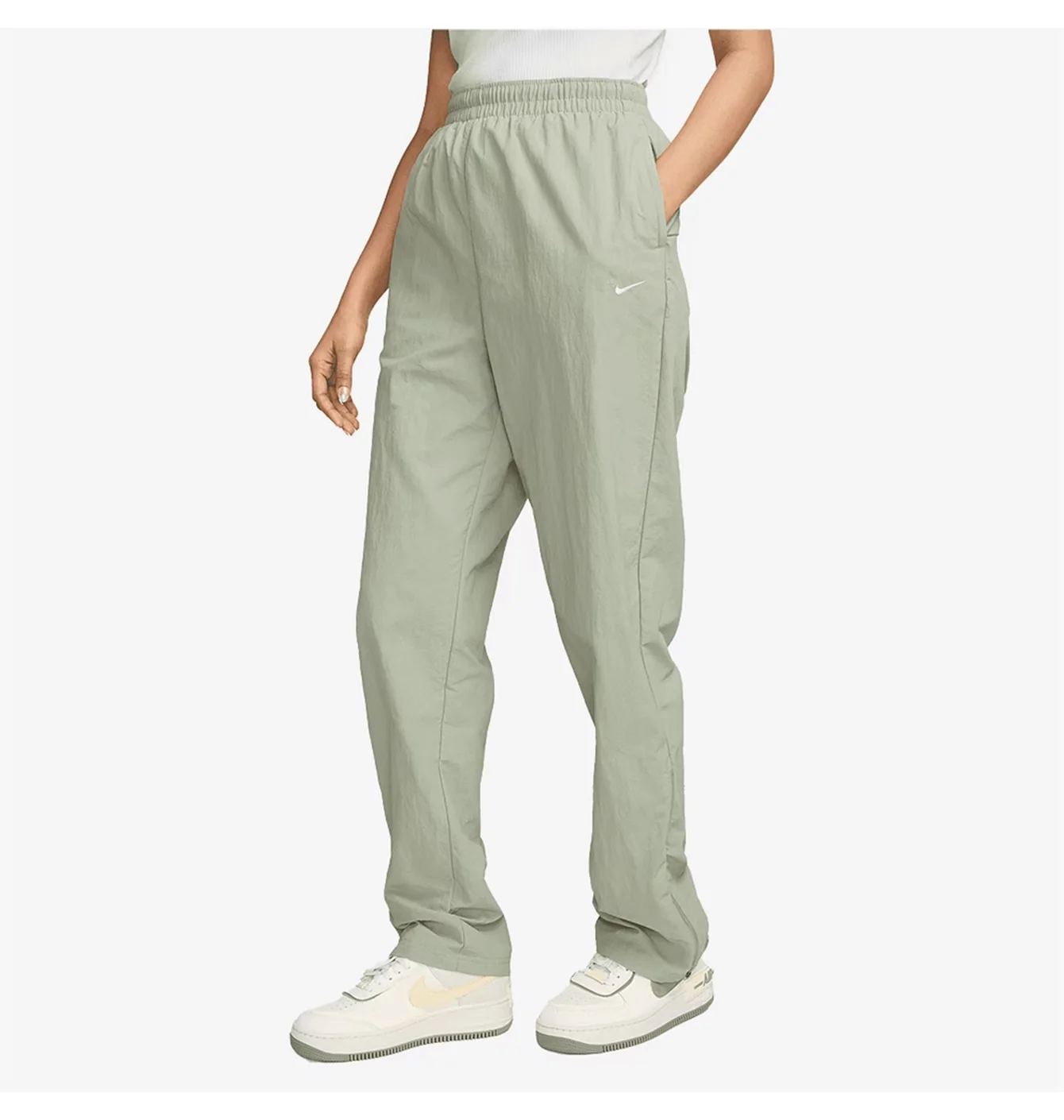 Штани жіночі Nike Sportswear Essential Open-Hem Zip Pants Grey FV7638-370