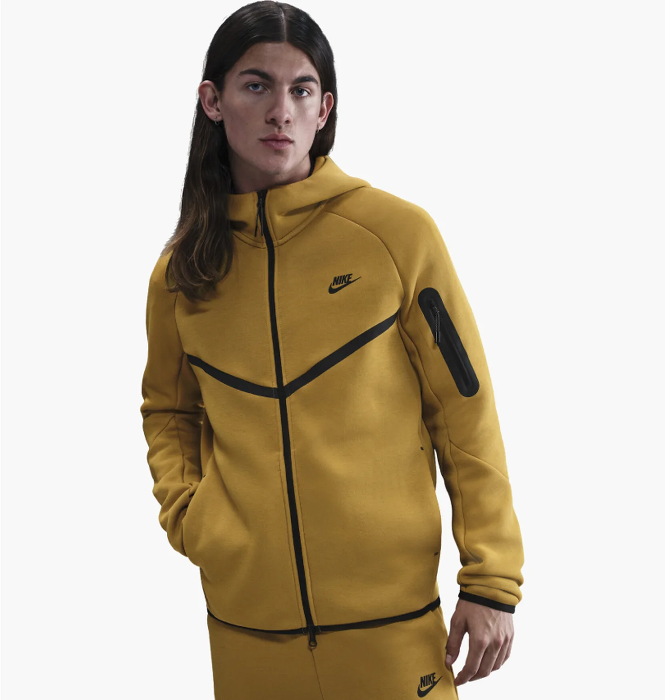 Толстовка чоловіча Nike Tech Fleece Fz Wr Yellow HV0949-352