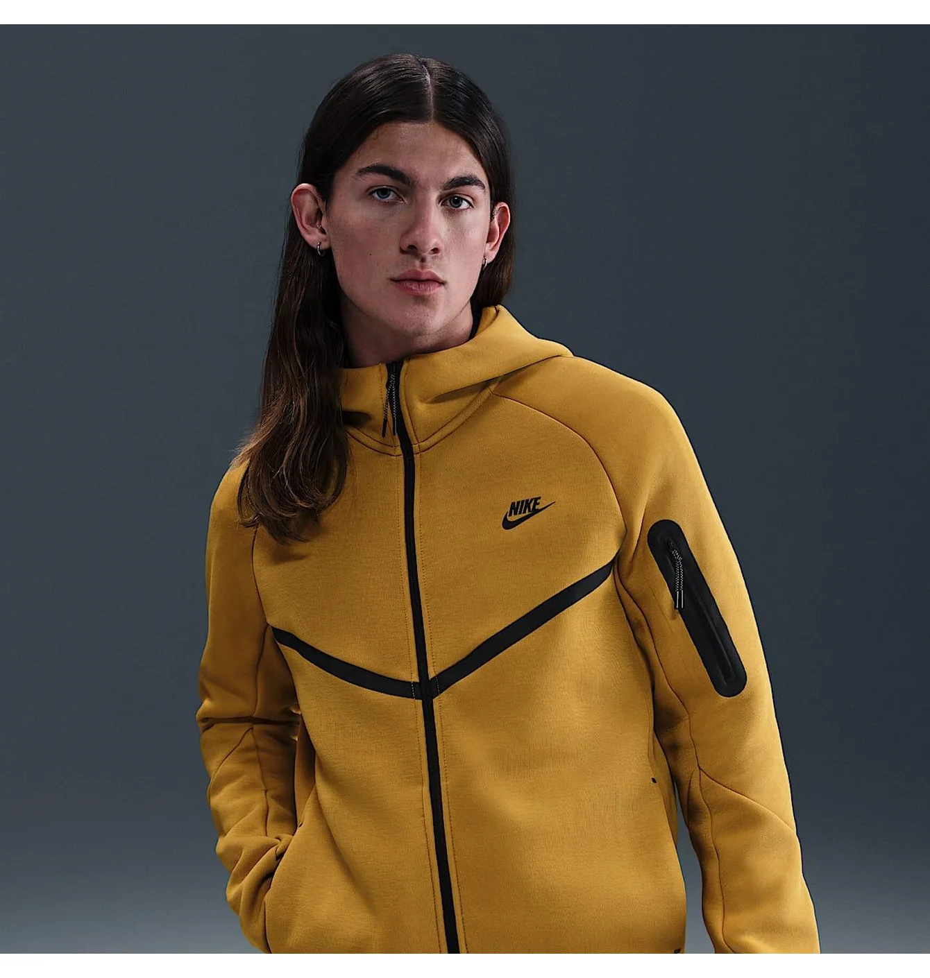 Толстовка чоловіча Nike Tech Fleece Fz Wr Yellow HV0949-352