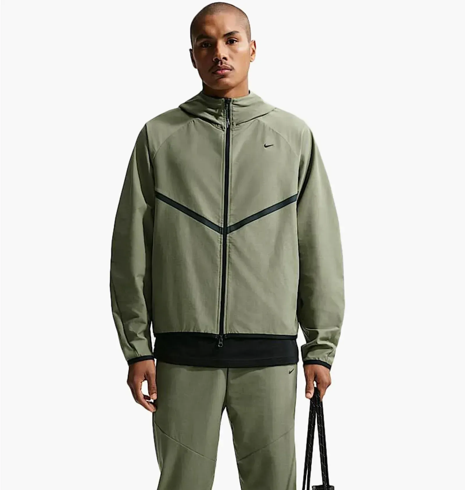 Куртка чоловіча Nike Tech Shori Knit Full-Zip Windrunner Olive (IF1345-328)