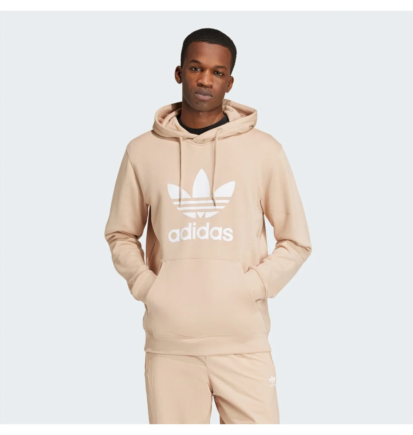 Худі чоловіче Adidas Adicolor Classics Trefoil Beige IZ2359