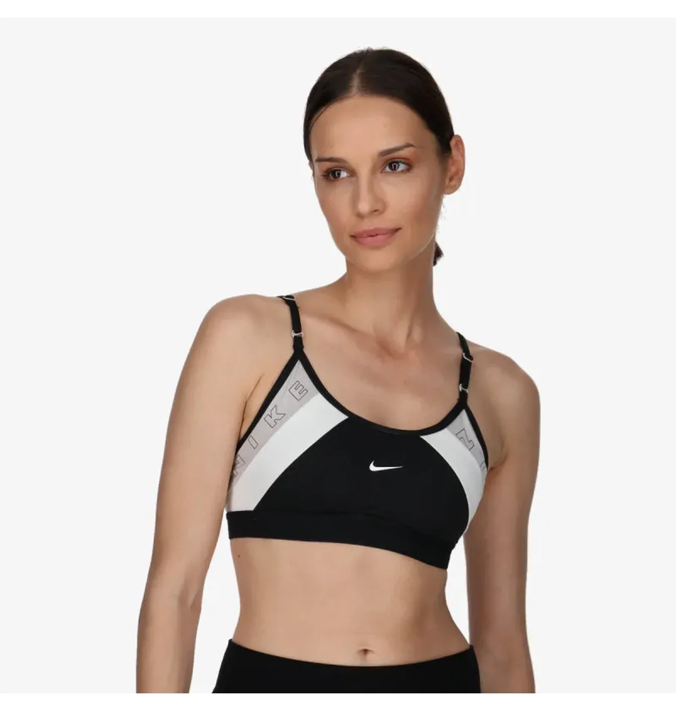 Топ жіночий Nike Dri-Fit Indy Logo Black/White DQ5128-010