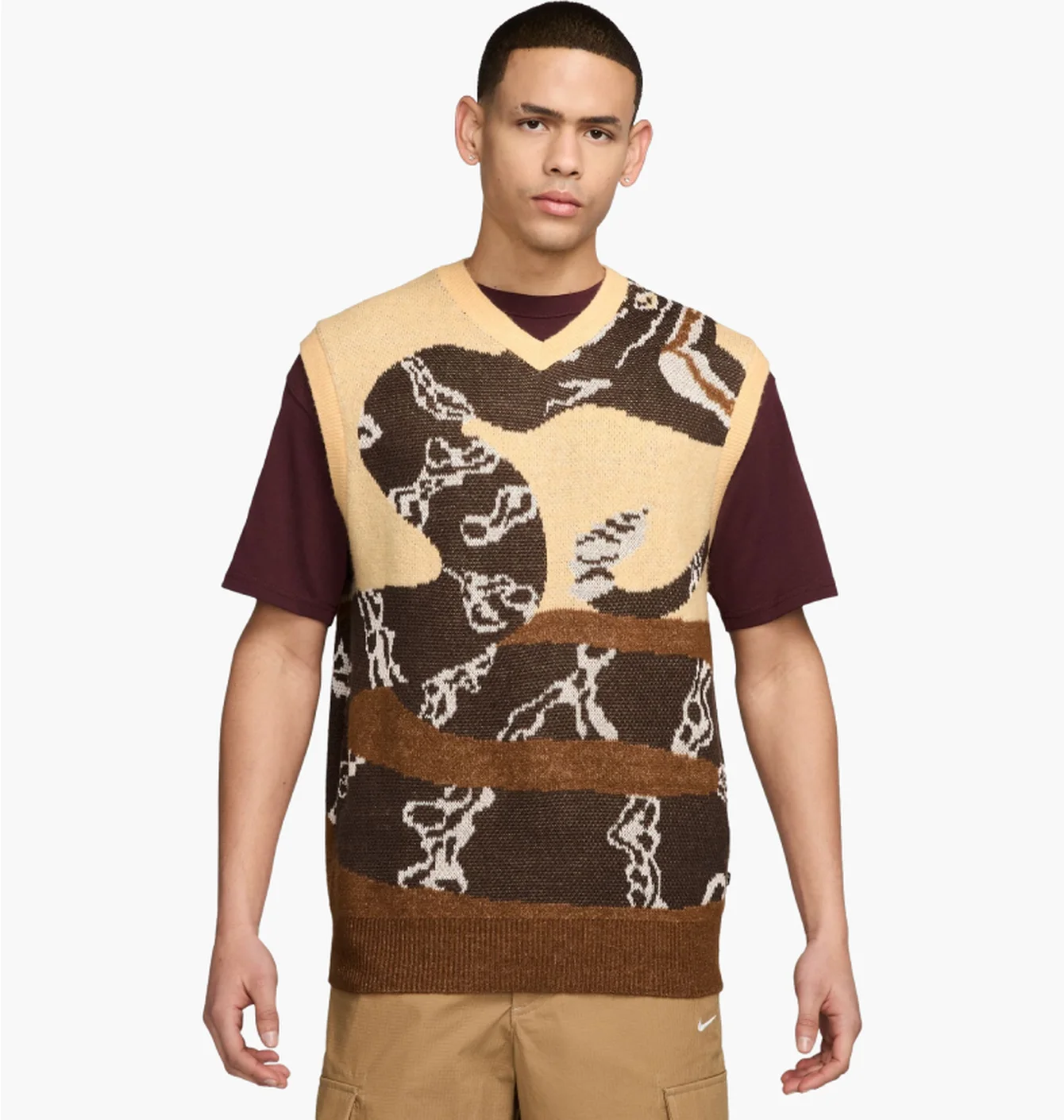 Жилетка чоловіча Nike Sb Sweater Sleeveless Jumper Beige/Brown FV7391-202