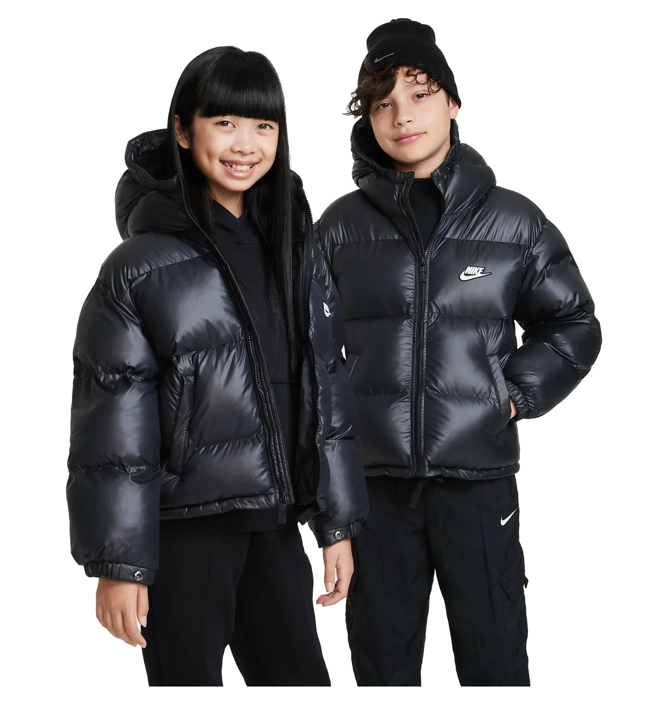 Пуховик дитячий Nike Nsw Tf Rpl Hgh Synfl Black FD2846-011
