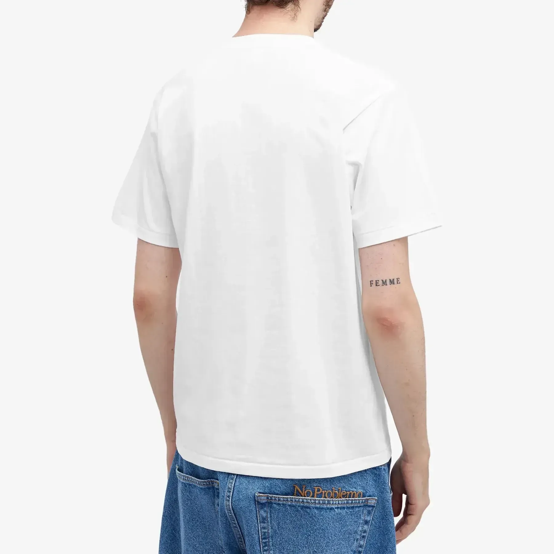 Футболка чоловіча Bape A Bathing Ape Classic College T-Shirtwhite (001TEK801001M)