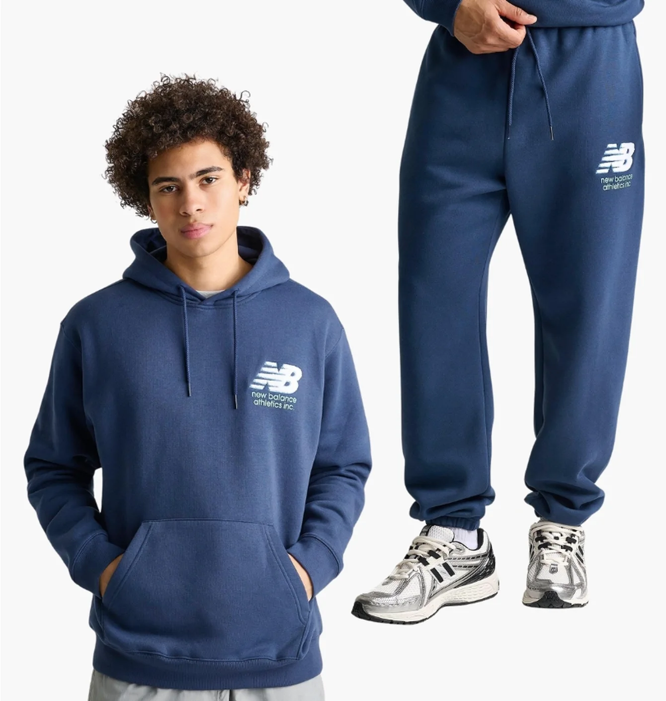 Спортивний костюм чоловічий New Balance Athletics Chenille Blue MT611449__MB61T4DQ