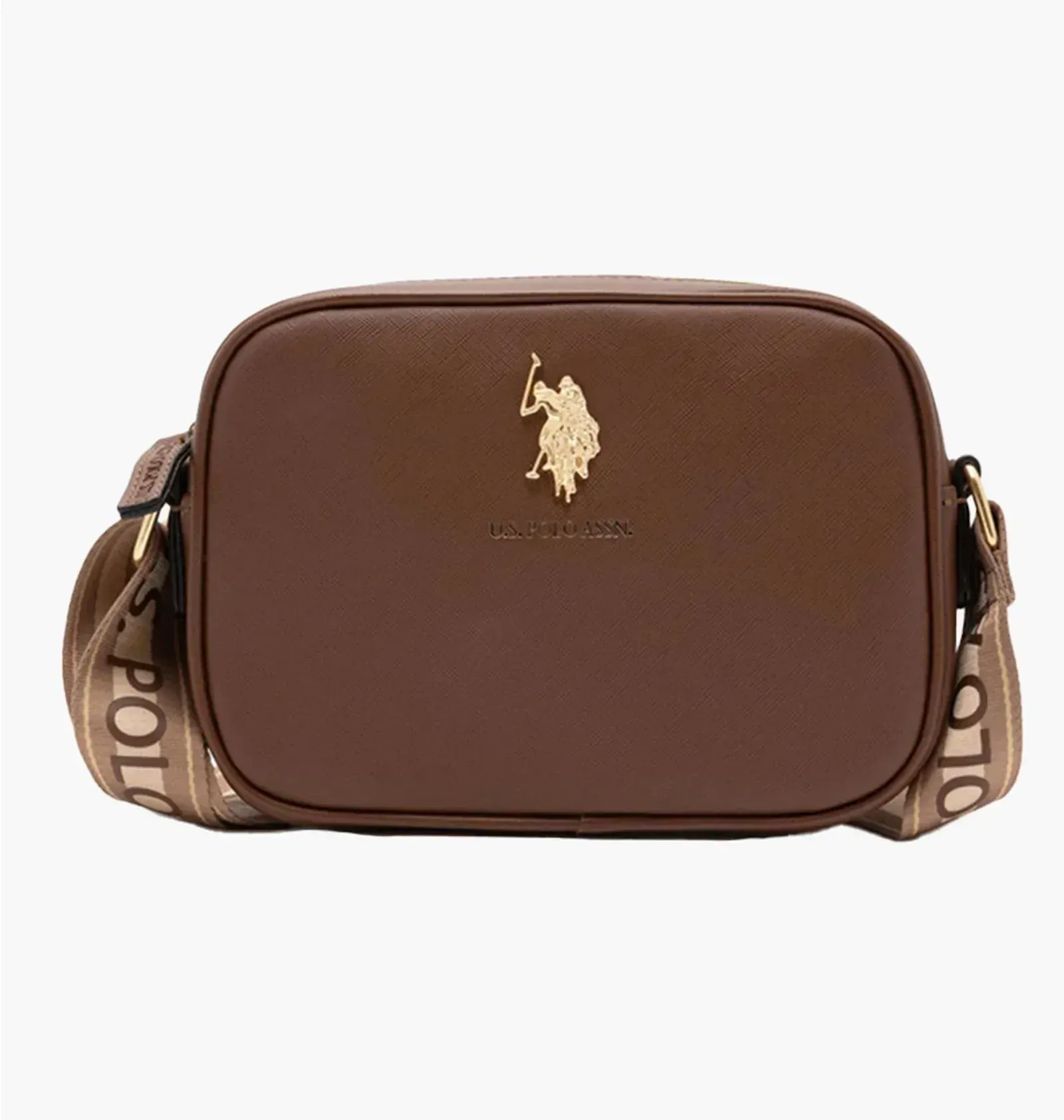 Сумка через плече U.S. Polo Assn. Crossbody Bag Brown (27A228AA-BRWN)
