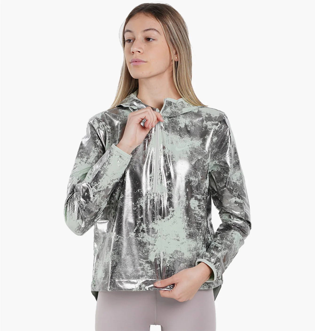 Куртка жіноча Nike Air Printed Jacket Metallic DJ8642-017