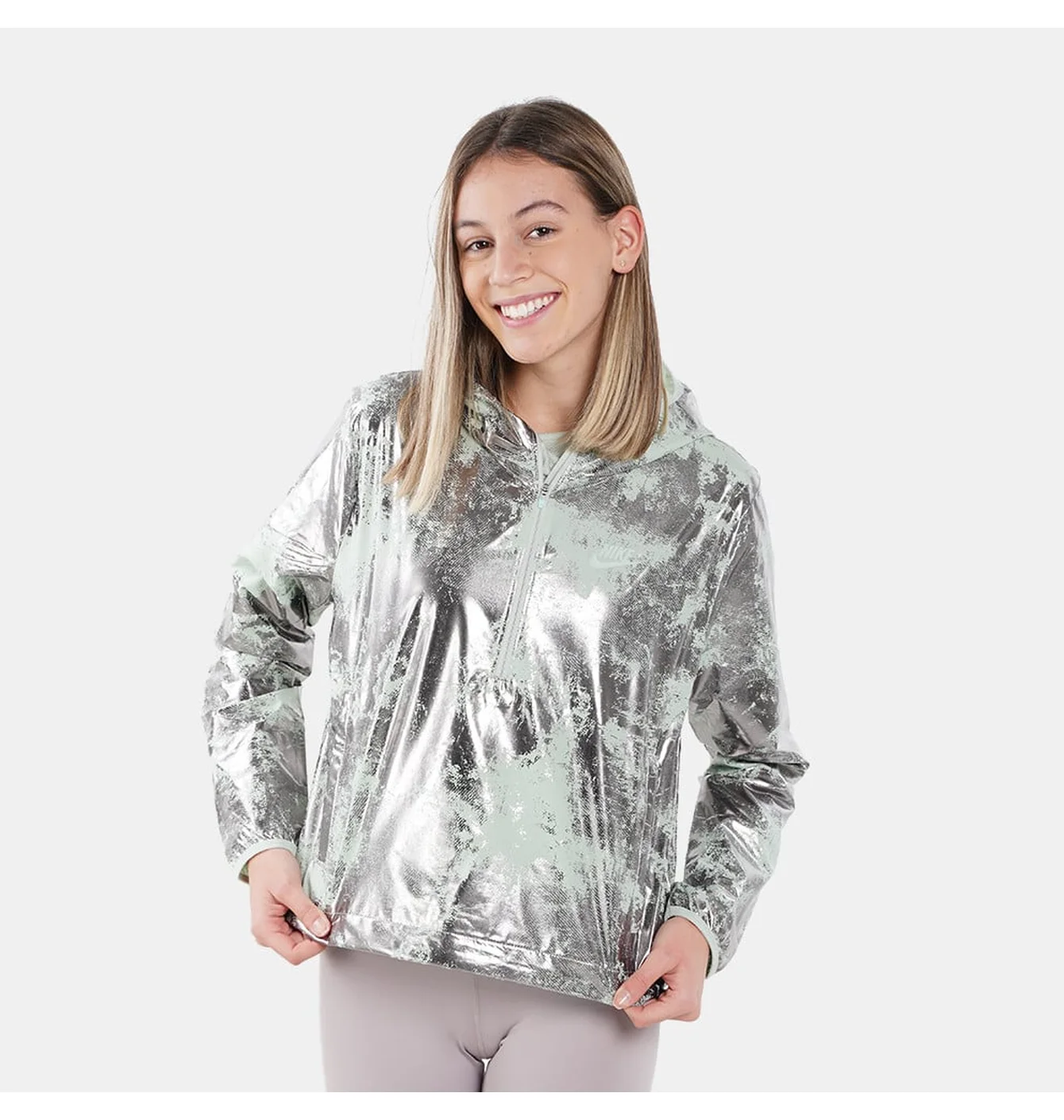 Куртка жіноча Nike Air Printed Jacket Metallic DJ8642-017