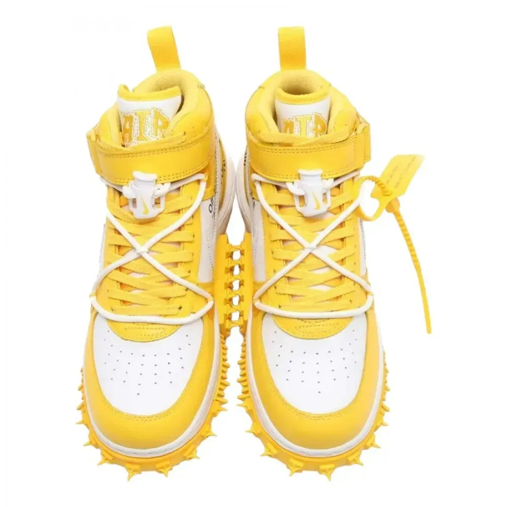 Кросівки чоловічі Nike Air Force 1 Mid Sp Off-White Varsity Maize (DR0500-101)