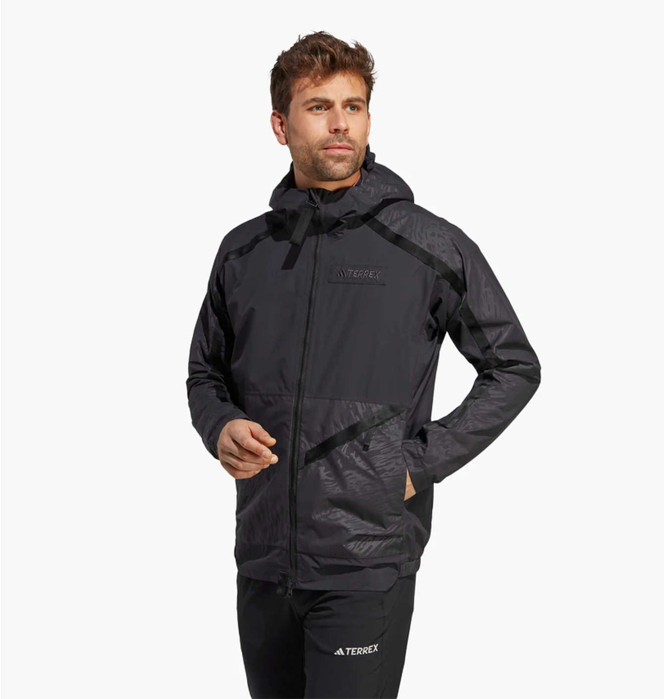Куртка чоловіча Adidas Terrex Utilitas Rain.Rdy 2.5-Layer Rain Jacket Black Hn2928