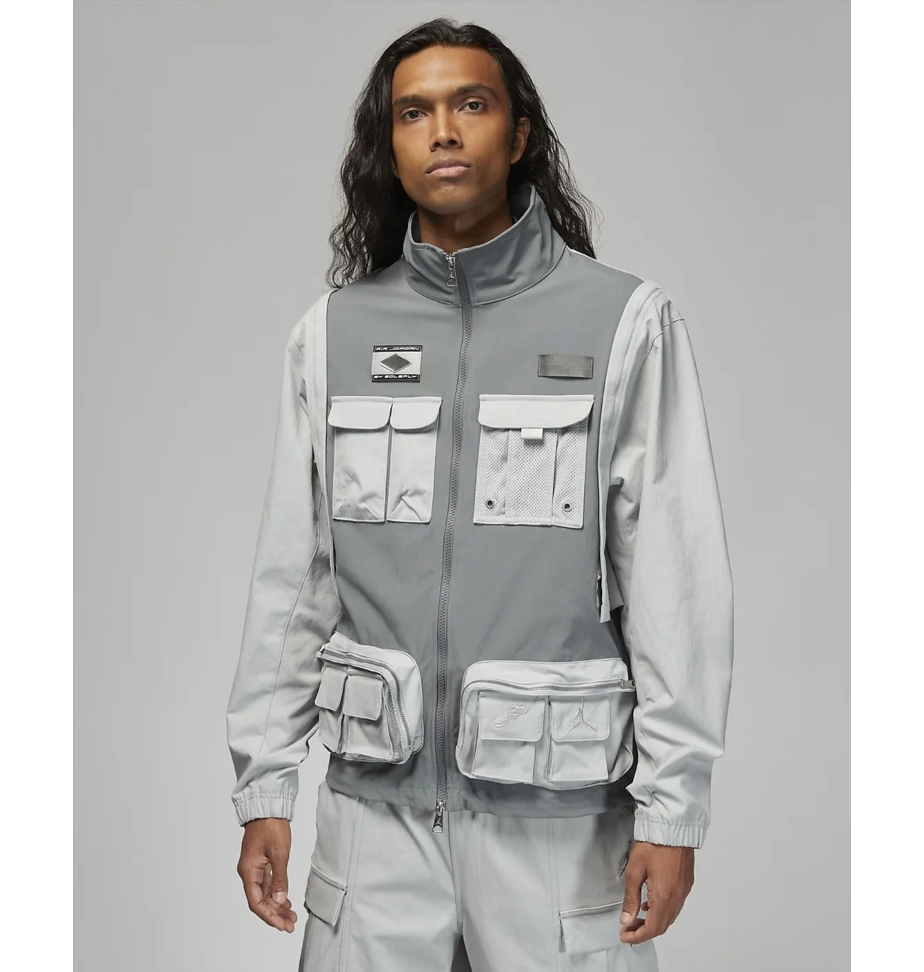 Куртка чоловіча Air Jordan X Solefly Jacket Grey Dv7515-077