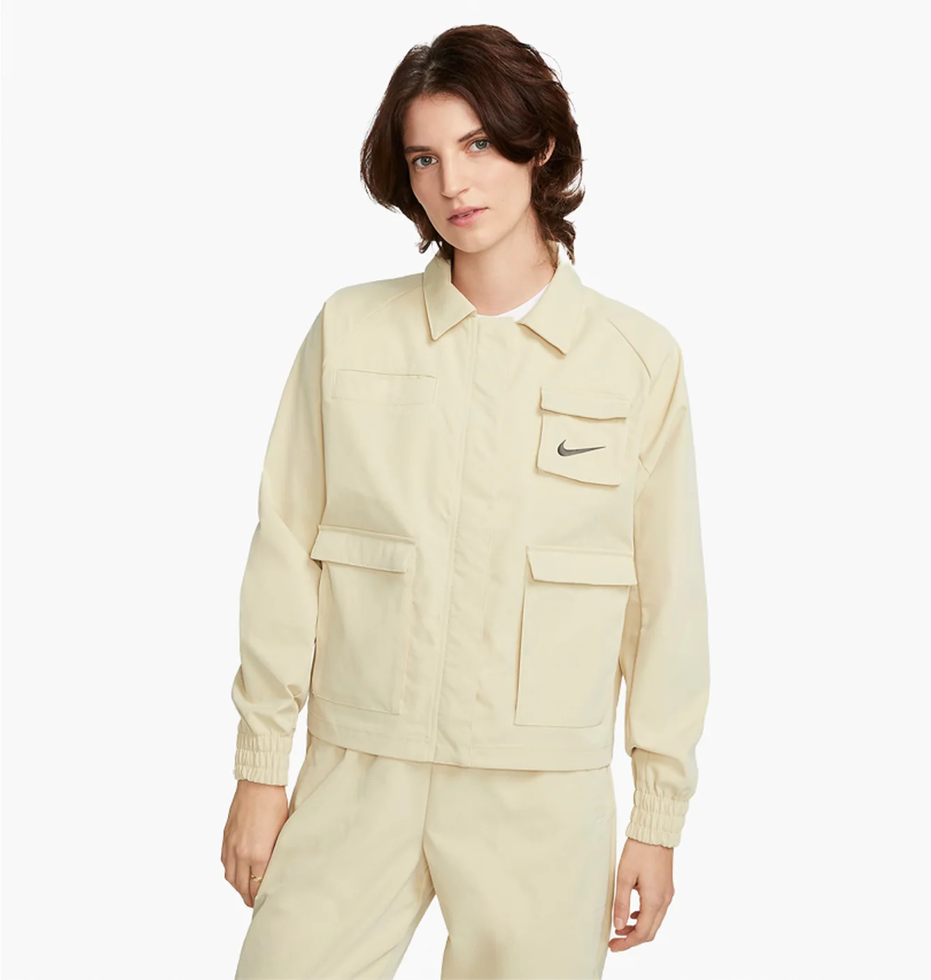 Куртка жіноча Nike Sportswear Swoosh Beige Fd1130-783
