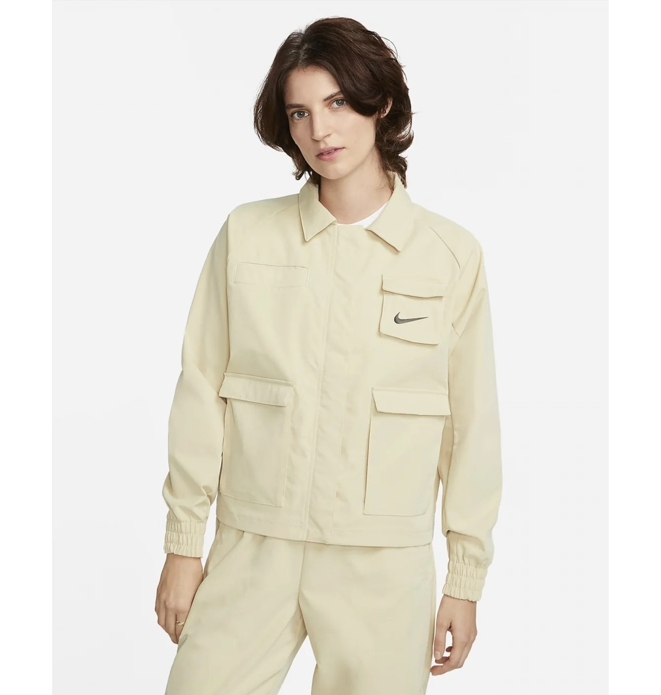 Куртка жіноча Nike Sportswear Swoosh Beige Fd1130-783