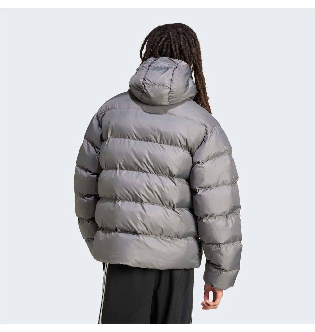 Пуховик чоловічий Adidas Tonal Hooded Puffer Grey IY3398