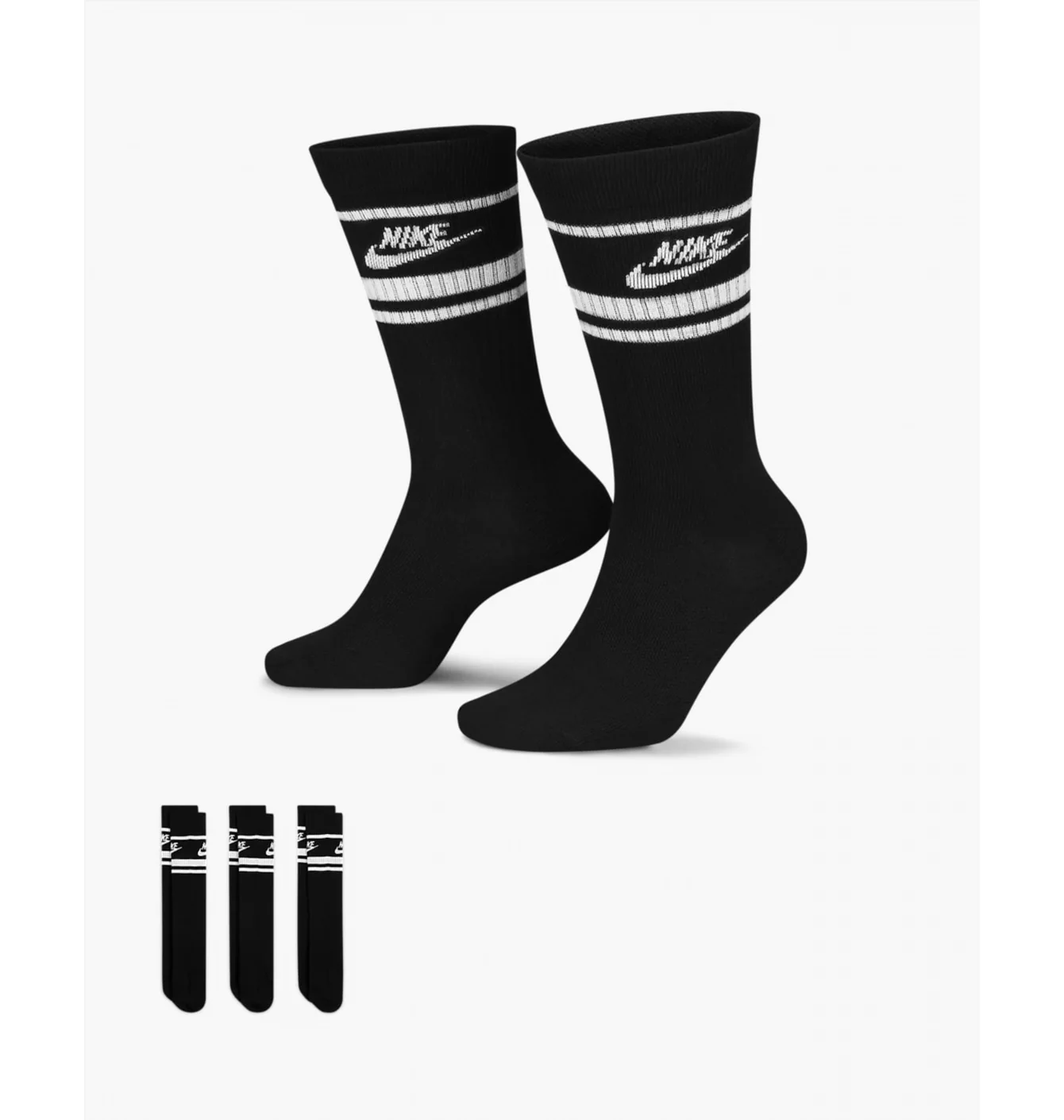 Шкарпетки унісекс Nike Sportswear Everyday Essential (3 пари) Black Dx5089-010
