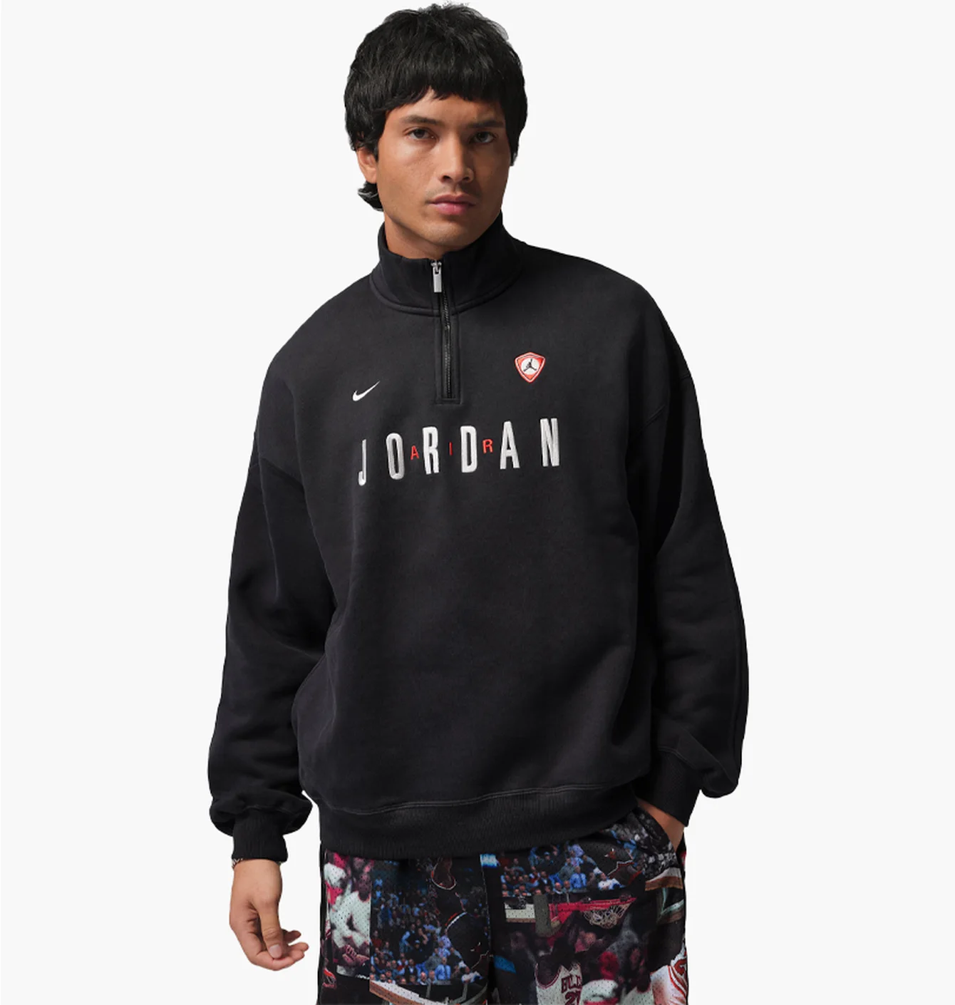 Світшот чоловічий Air Jordan Flight Graphic Fleece Black IF1816-010