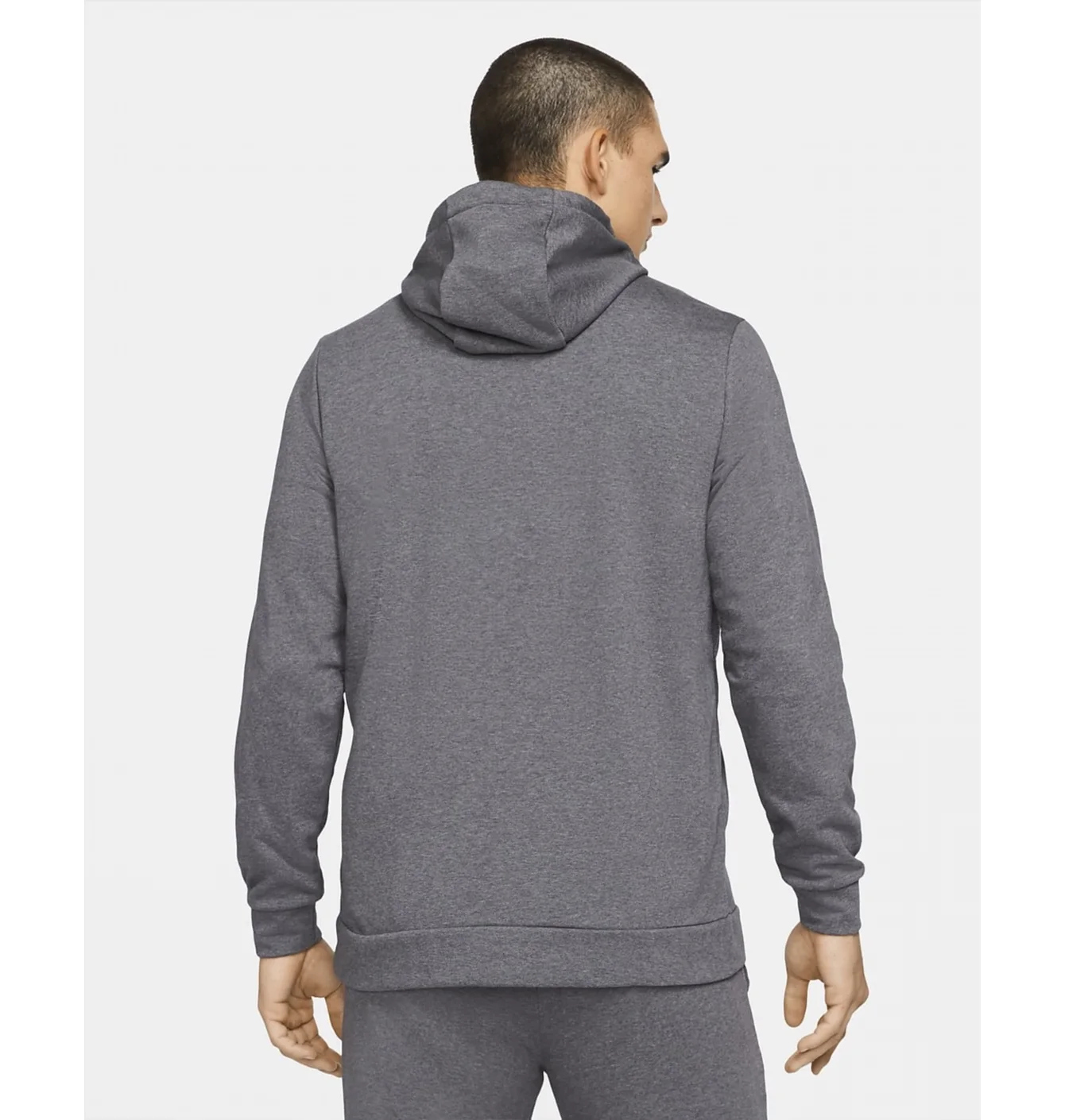 Толстовка чоловіча Nike Dry Men's Dri-FIT Hooded Fitness Full-Zip Grey CZ6376-071