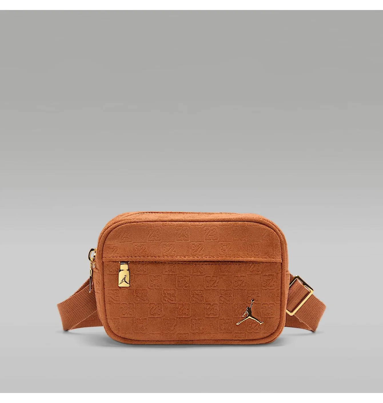 Сумка чоловіча Air Jordan Jam Suede Monogram Camera Brown MA9207-X6X
