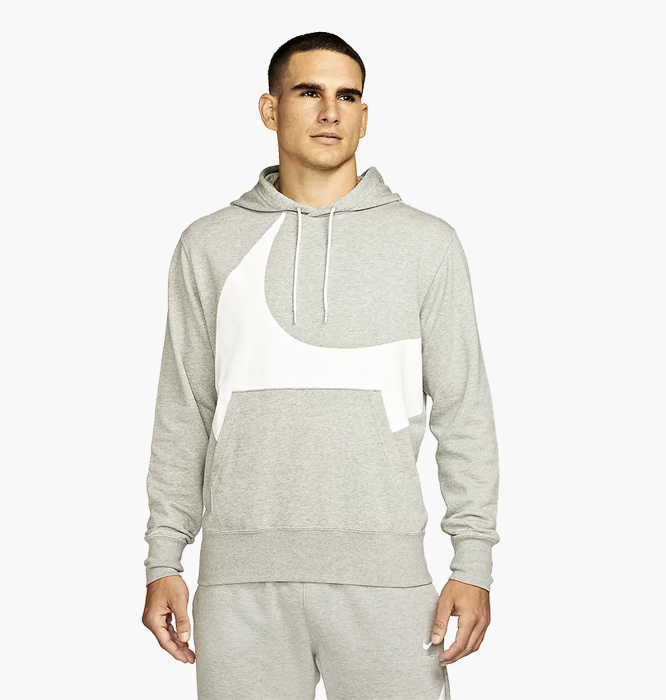 Худі чоловіче Nike Sportswear Swoosh Grey DH1027-063