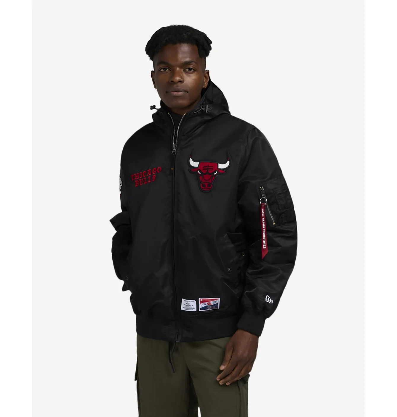 Бомбер чоловічий NBA Chicago Bulls Black 60564085