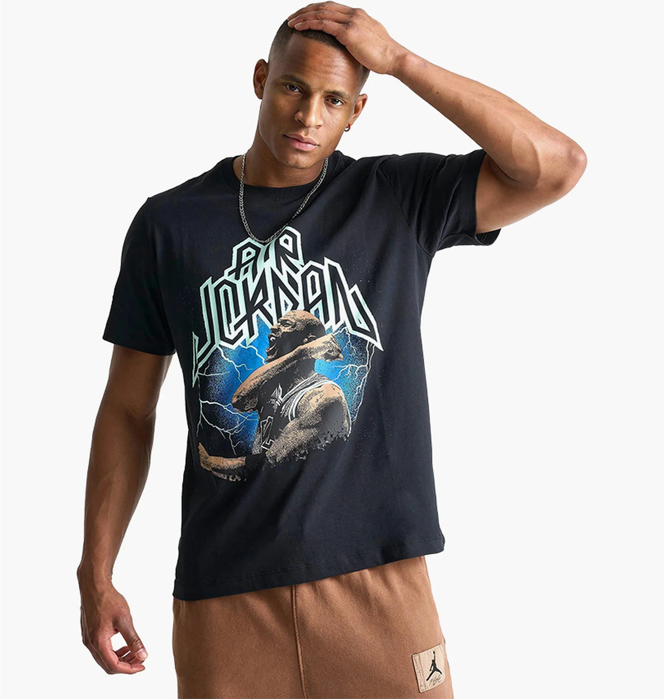 Футболка чоловіча Air Jordan Sport Dri-Fit Graphic T-Shirt Black FN6016-010
