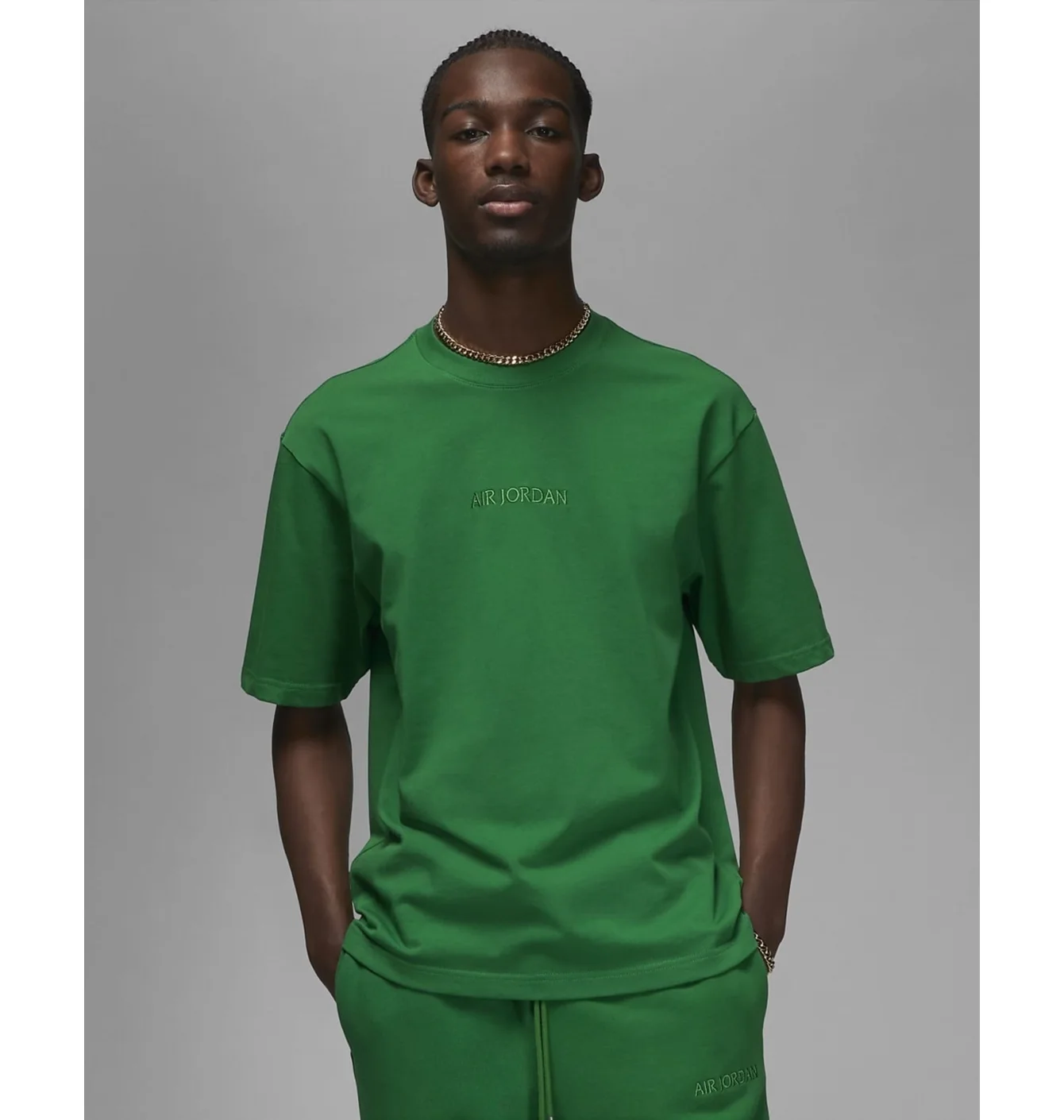 Футболка чоловіча Air Jordan Wordmark Tee Green FJ1969-302