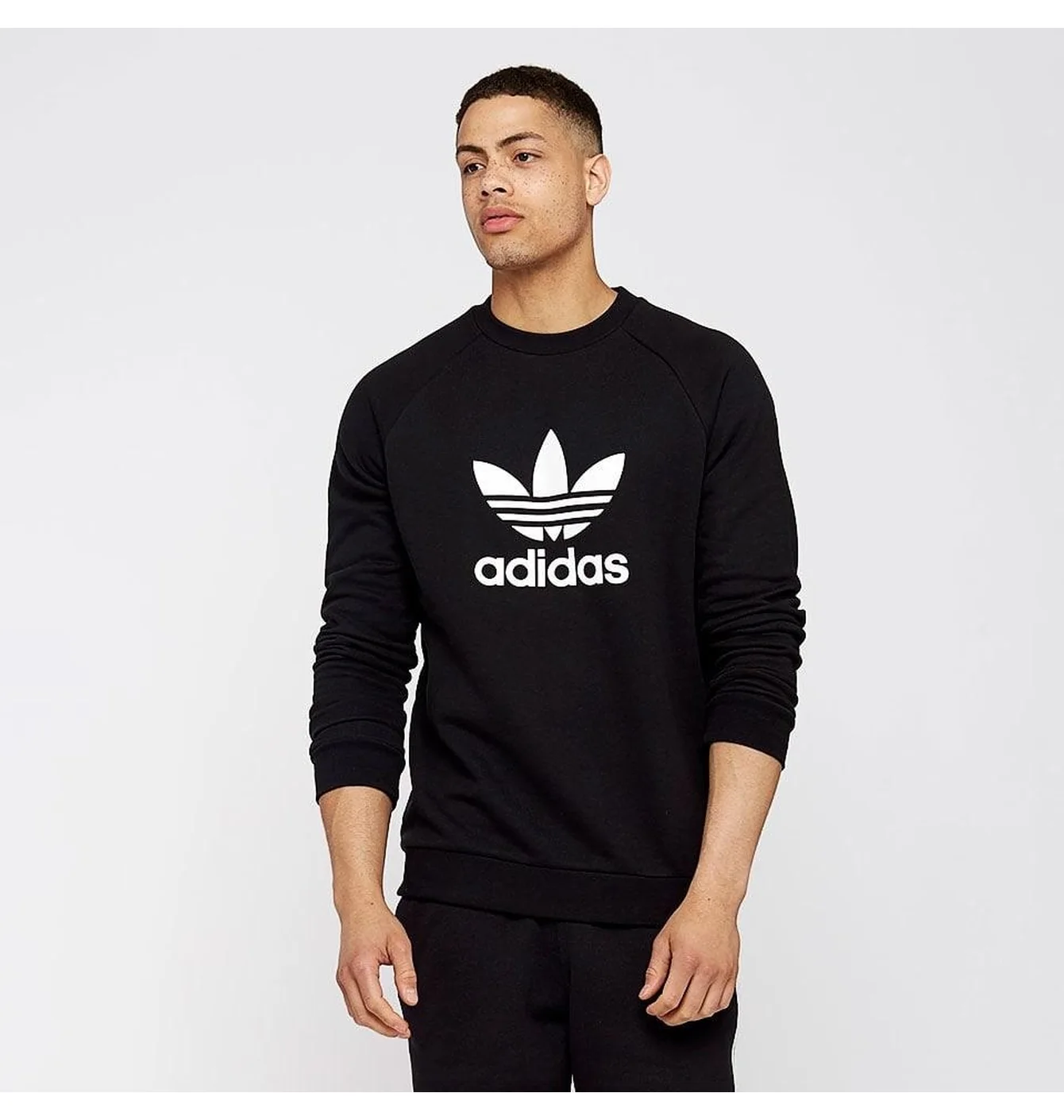Світшот чоловічий Adidas Trefoil Crew Black CW1235