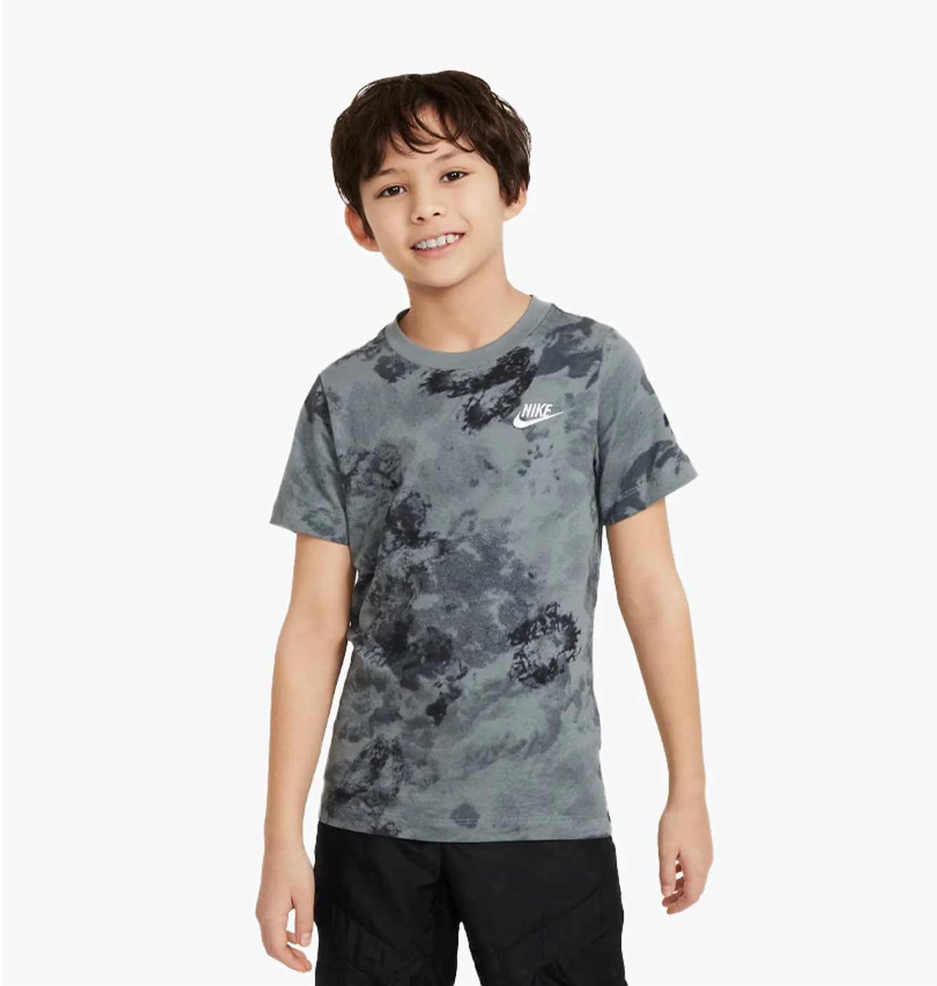 Футболка дитяча Nike K Nsw Tee Club Ssnl Aop Grey FN9612-084
