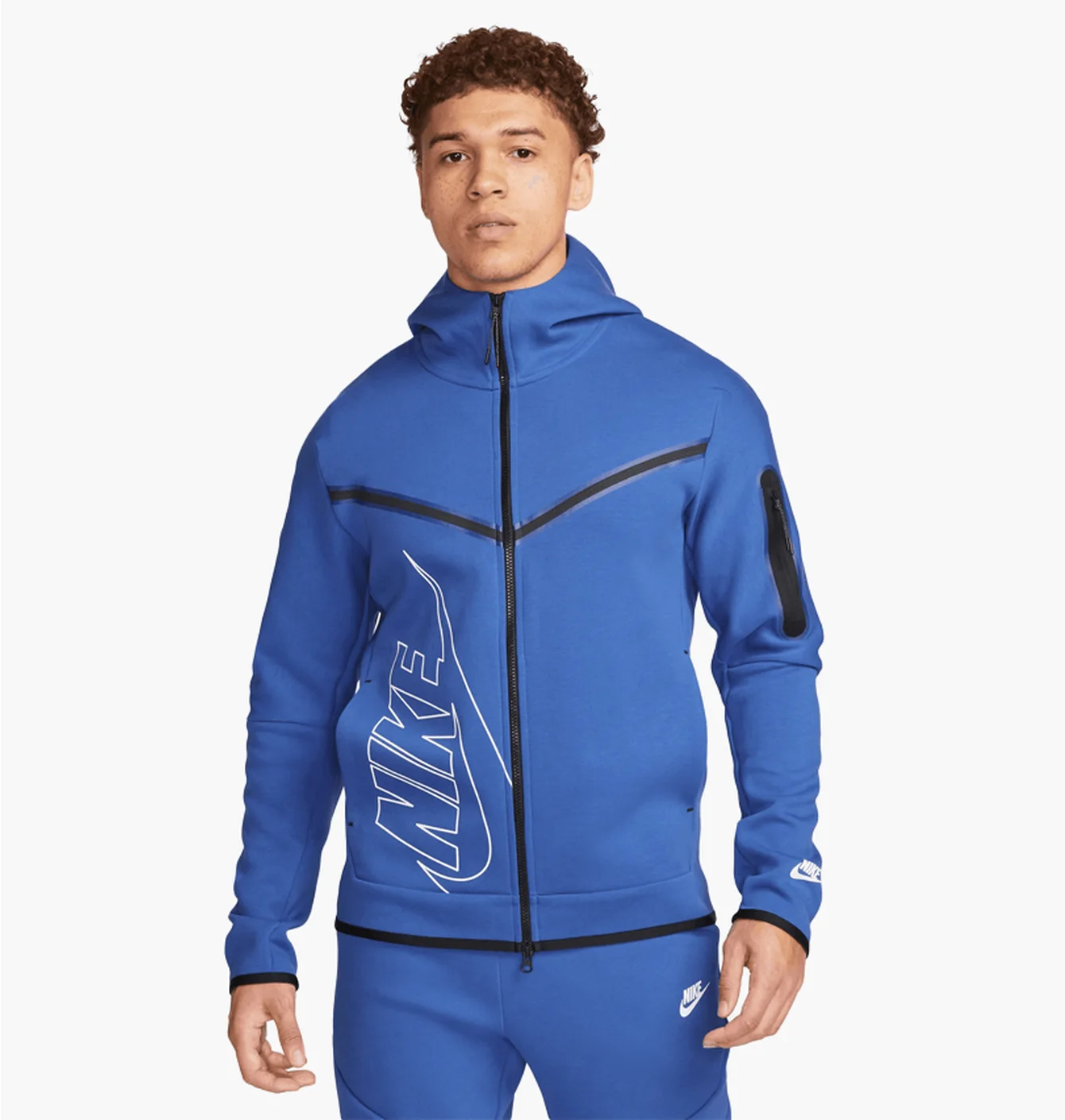 Толстовка чоловіча Nike Tech Fleece Hoodie Blue FJ5334-480