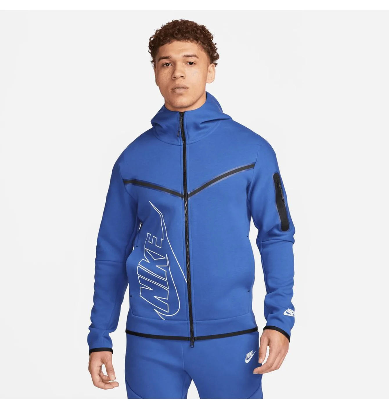 Толстовка чоловіча Nike Tech Fleece Hoodie Blue FJ5334-480