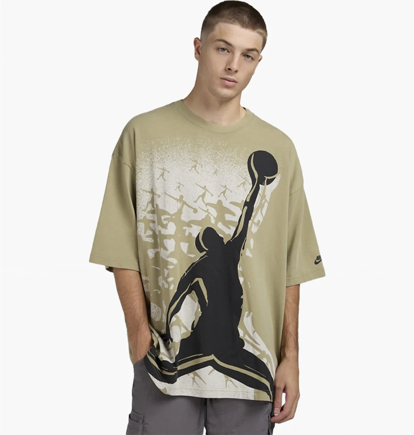 Футболка чоловіча Air Jordan Nc Reissue Olive HQ8982-238
