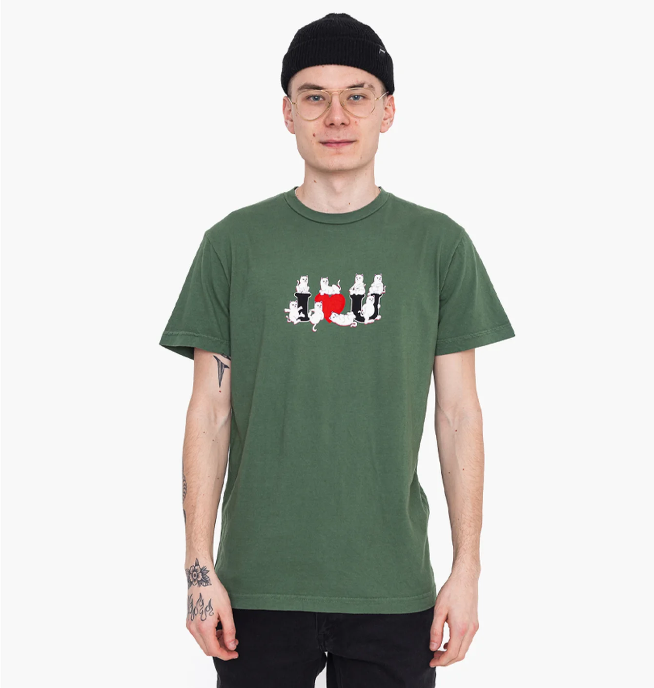 Футболка чоловіча Ripndip I Love U T Shirt Green 115972050