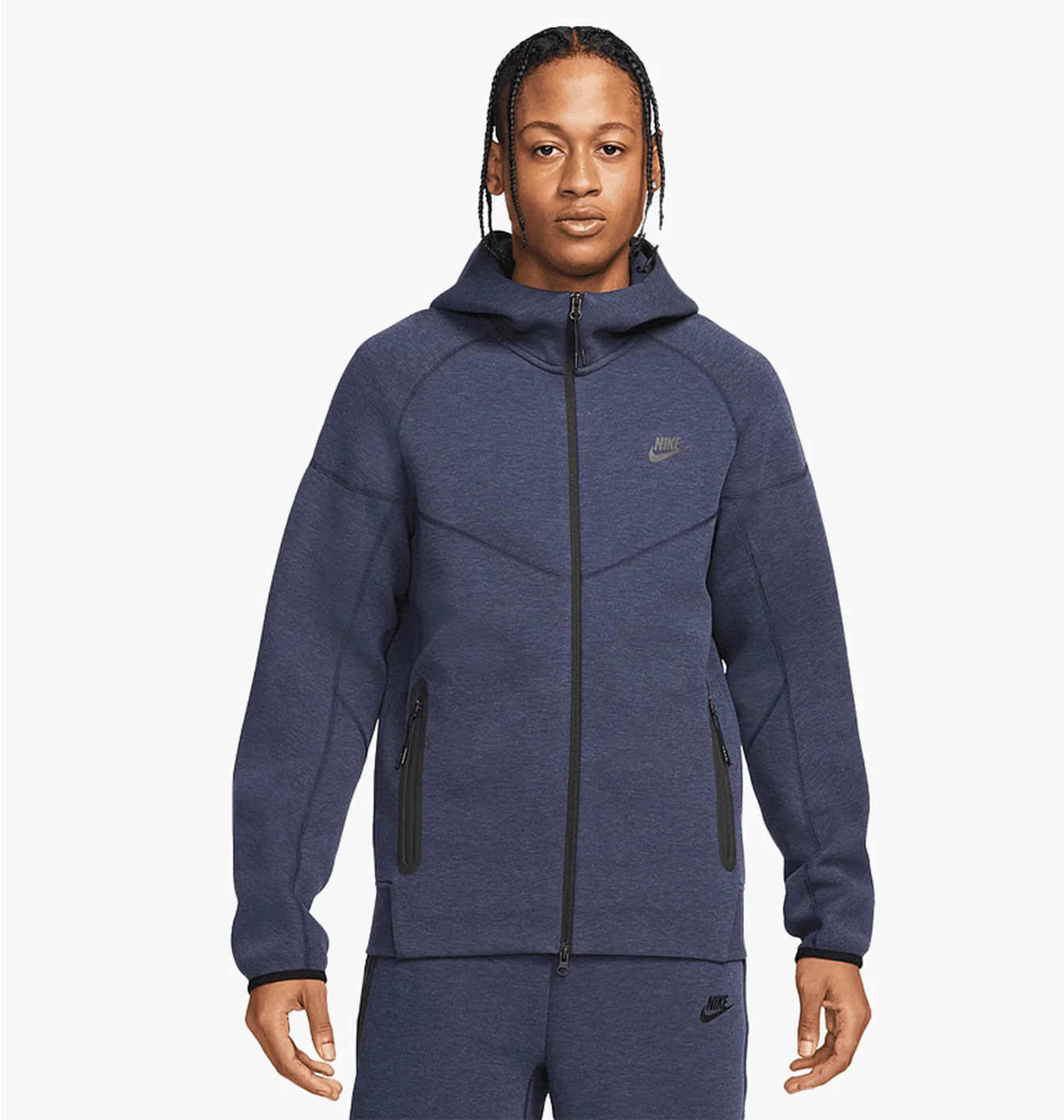 Толстовка чоловіча Nike Tech Fleece Full-Zip Windrunner Hoodie Blue FB7921-473