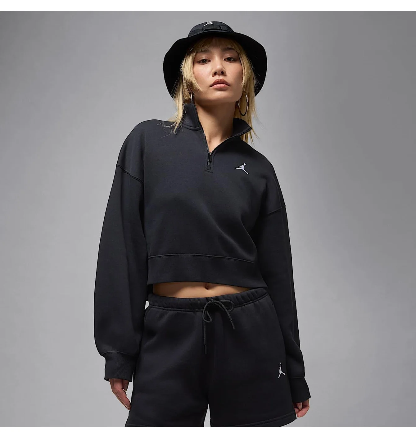 Кофта жіноча Nike Brk Flc Qz Top Black IH2391-010