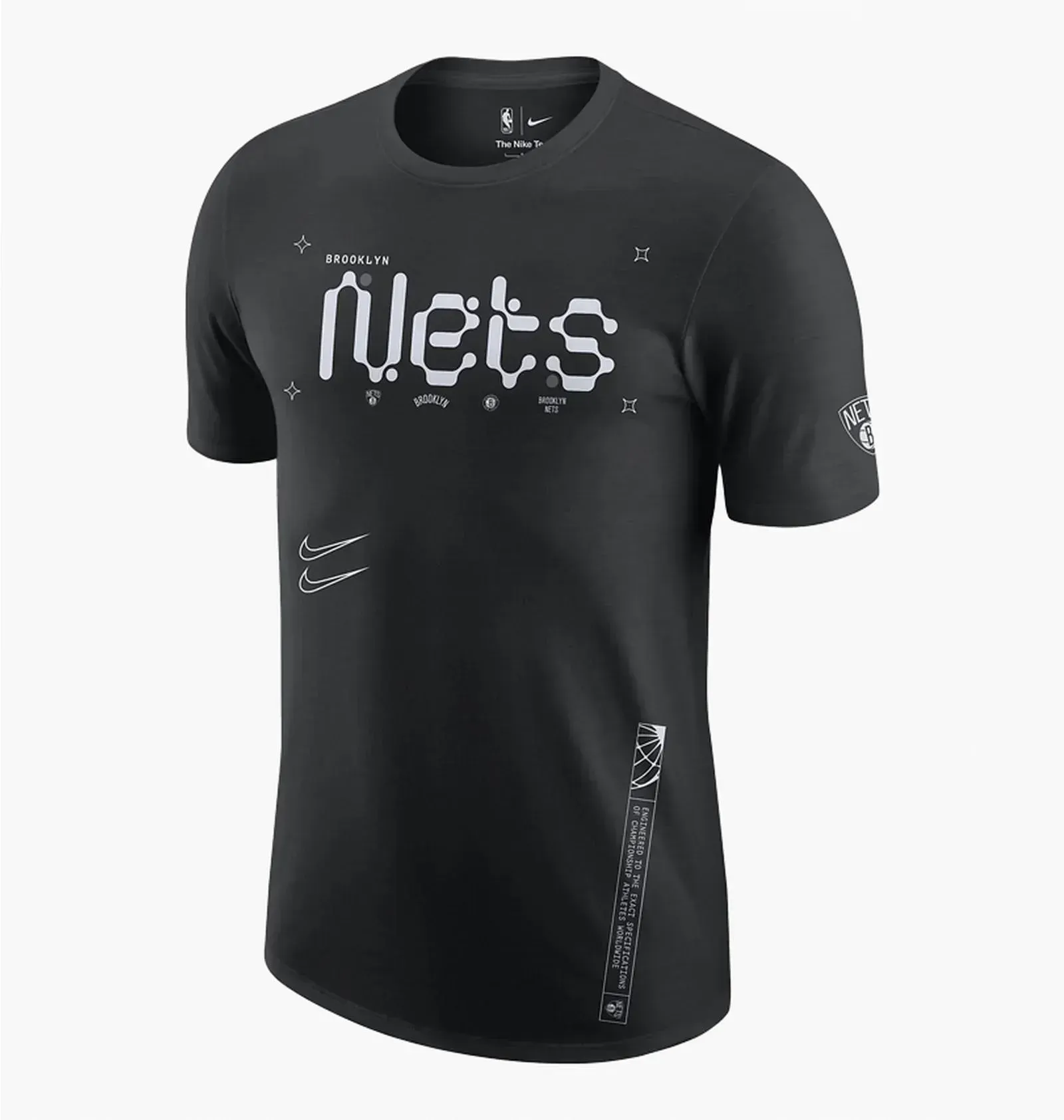 Футболка чоловіча Nike Brooklyn Nets Black Dx9976-010 (DX9976-010)
