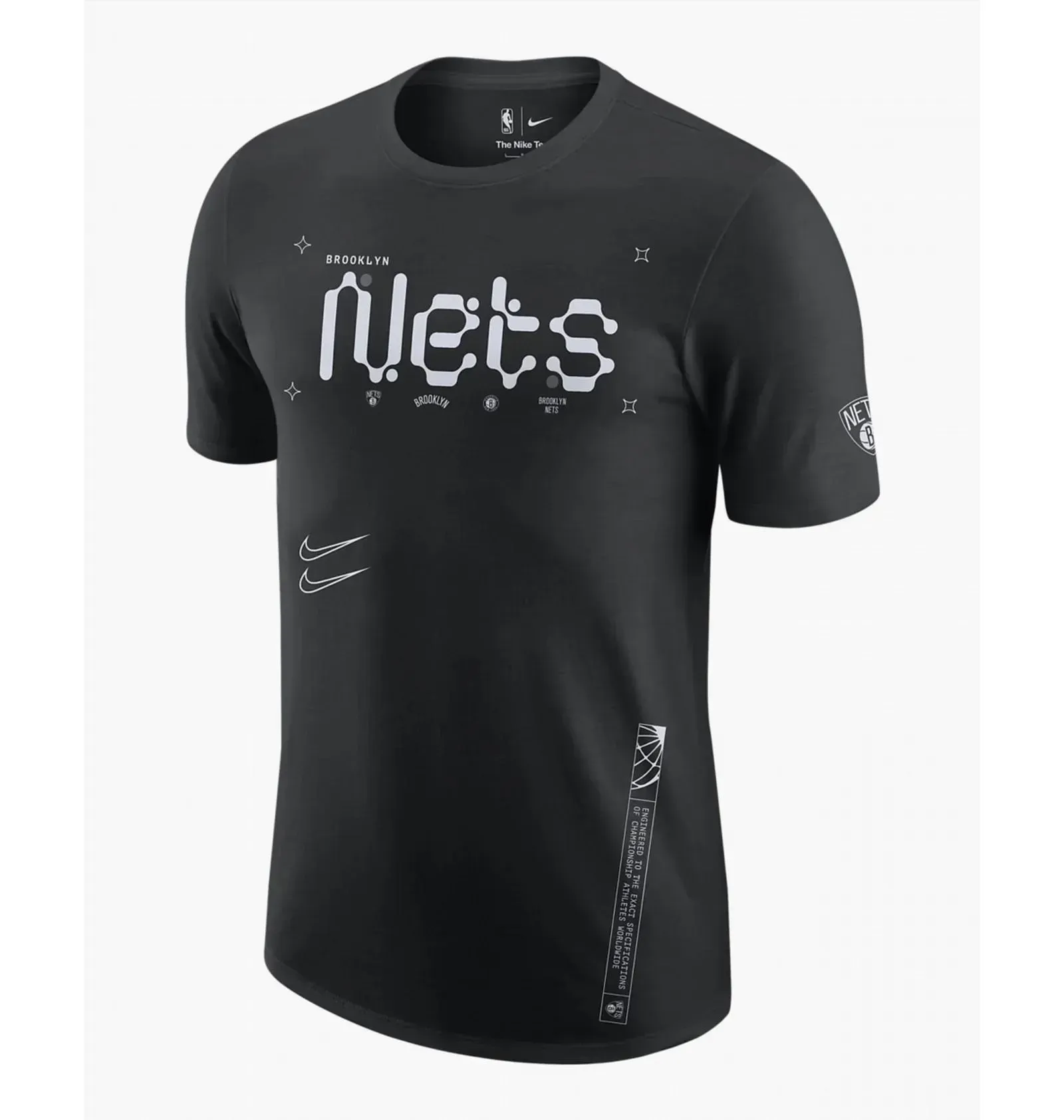 Футболка чоловіча Nike Brooklyn Nets Black Dx9976-010 (DX9976-010)