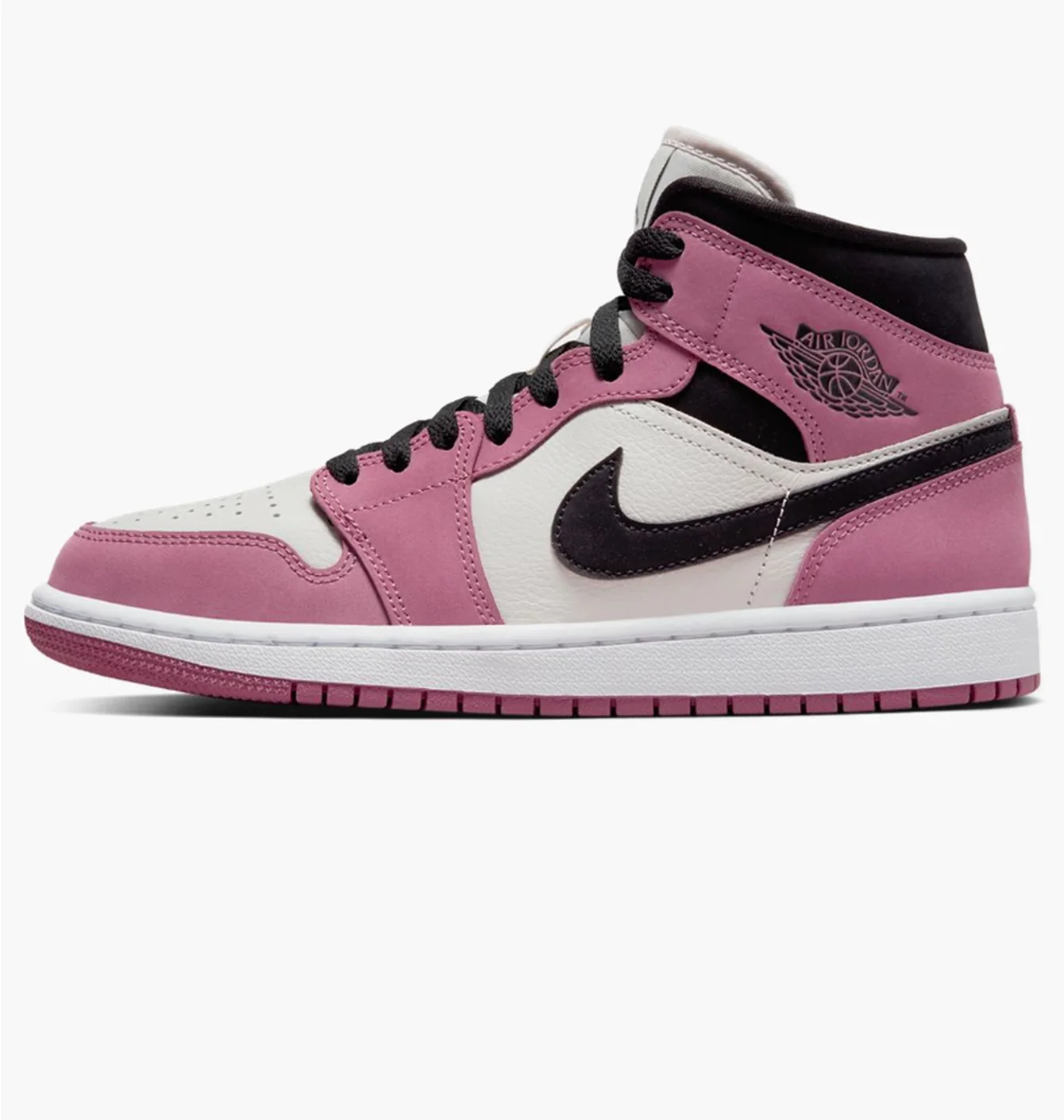 Кросівки жіночі Air Jordan 1 Mid Pink/White Dc7267-500